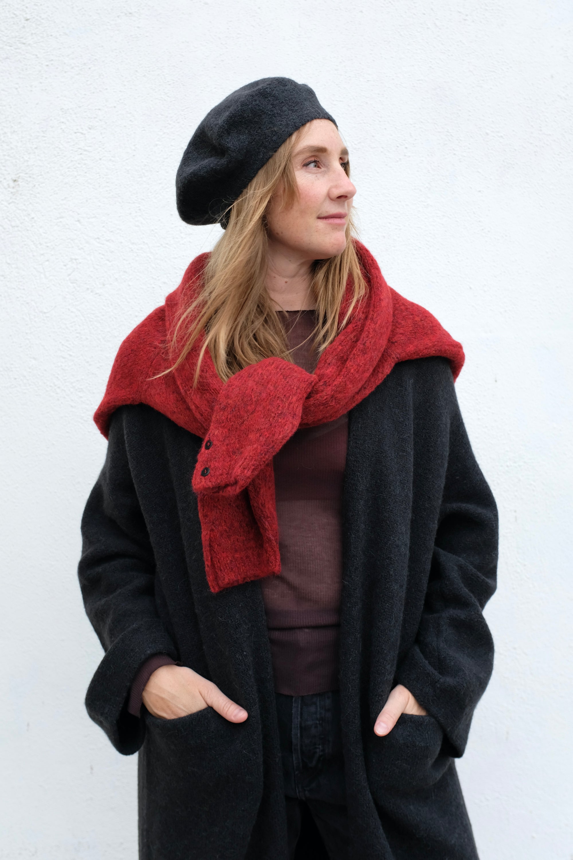 Lauren Manoogian Long Open Cardigan / Ink