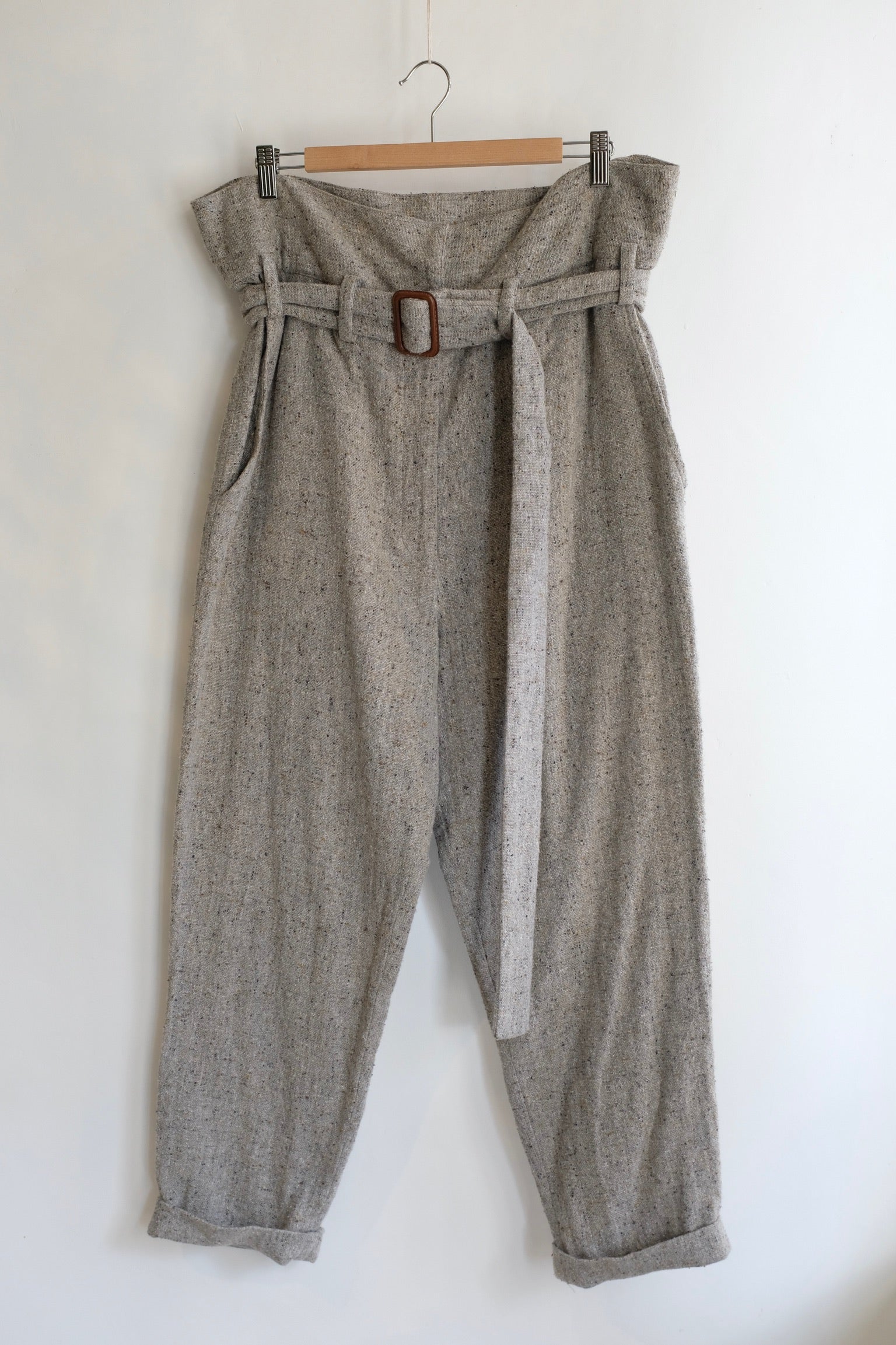 Pre-Loved / Caron Callahan Dover Pant / Cotton Donegal Tweed