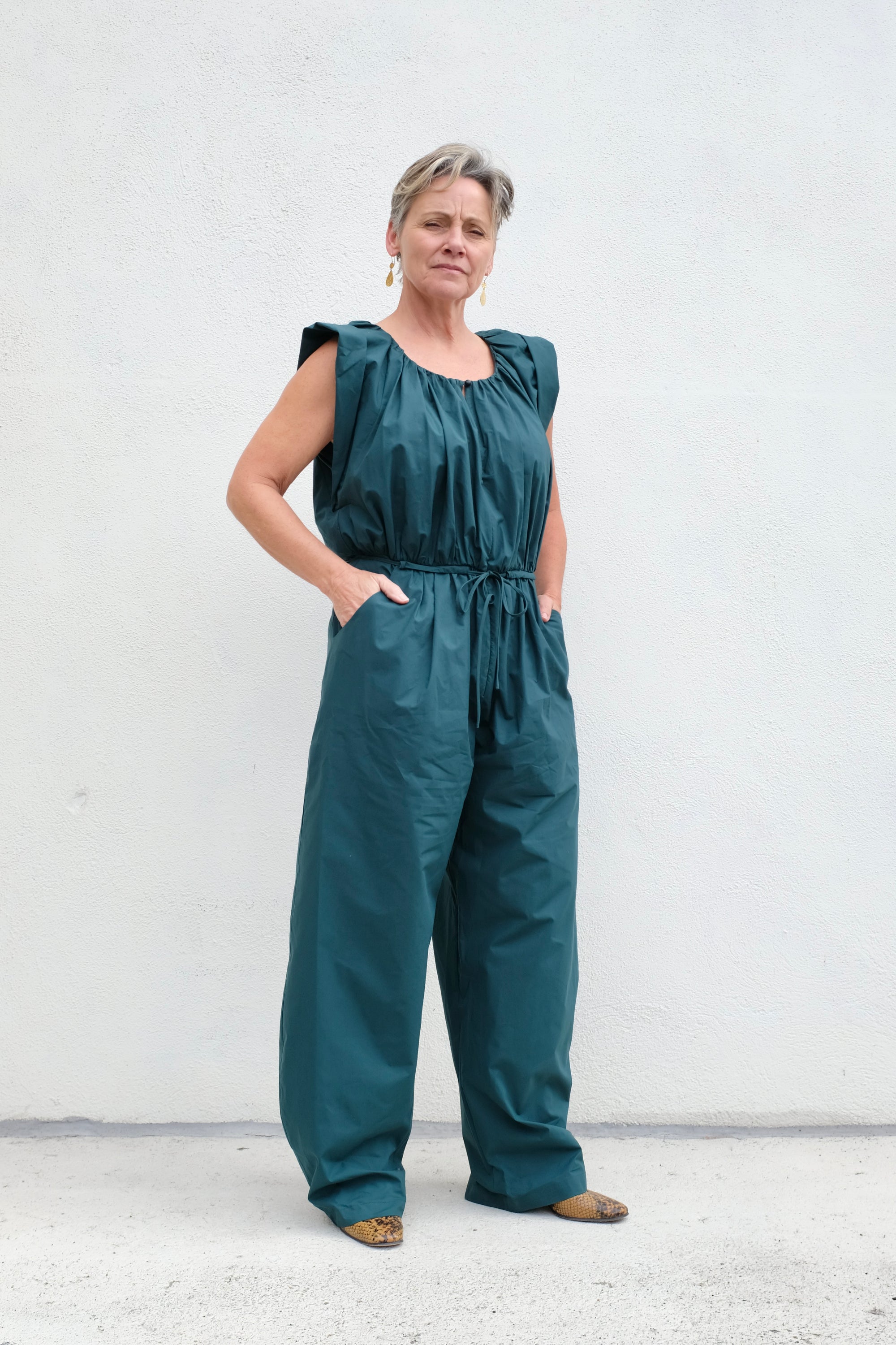 Rachel Comey Valencia Jumpsuit / Dark Juniper