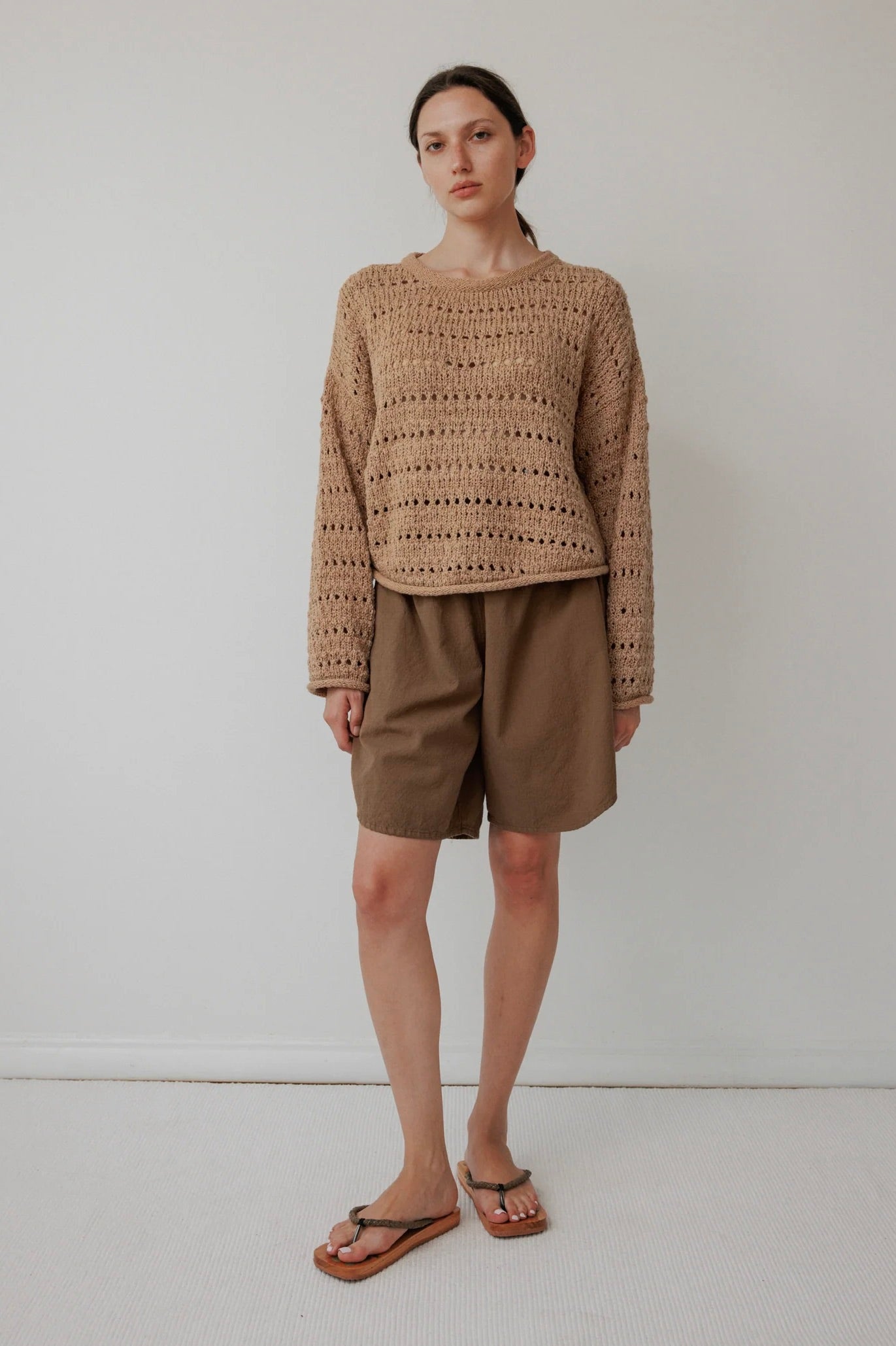 Wol Hide Open Pullover / Tannin