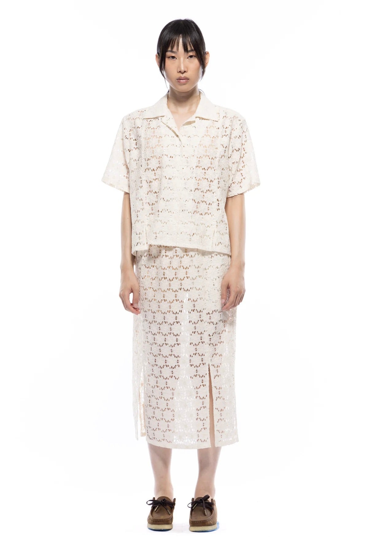 Toit Volant Adelaine Skirt / Ivory Lace