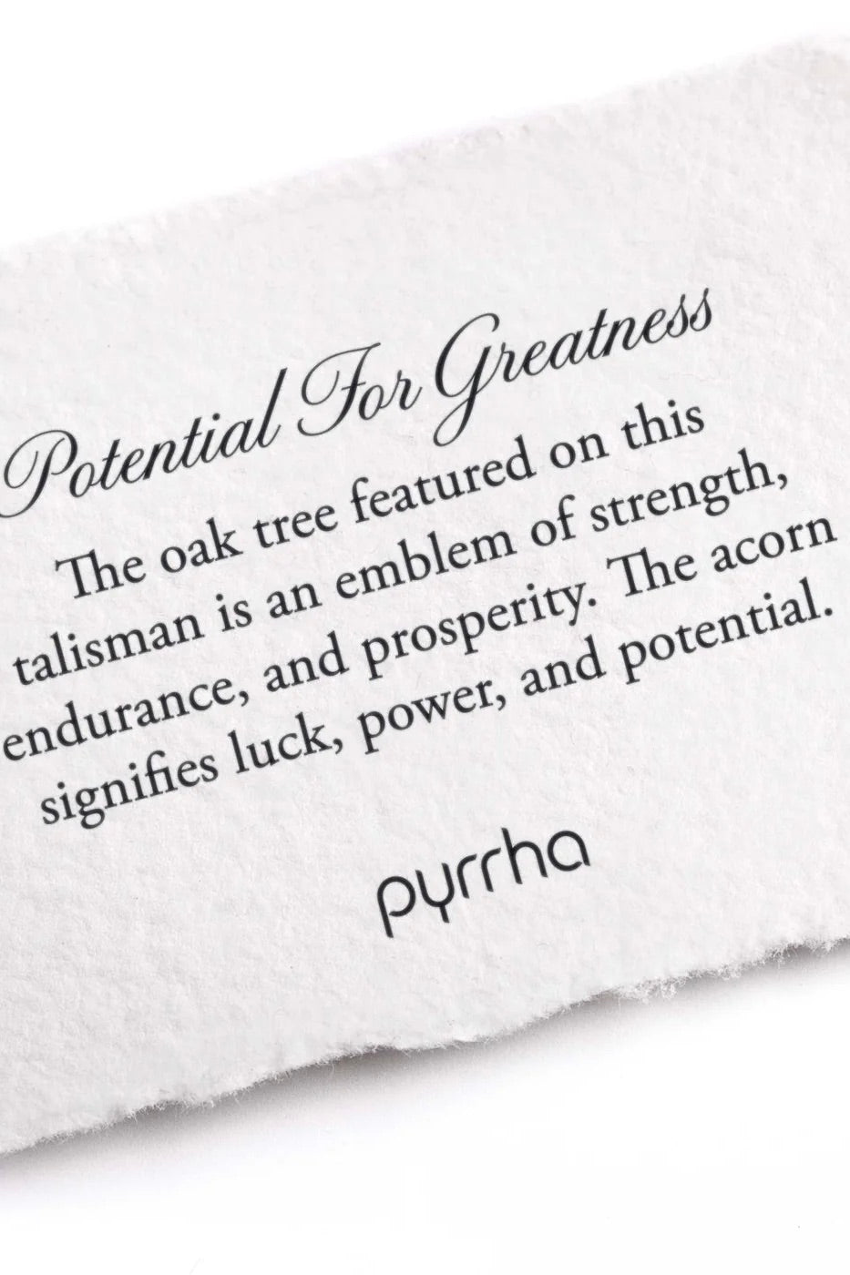 Pyrrha Potential for Greatness Talisman / Sterling Silver