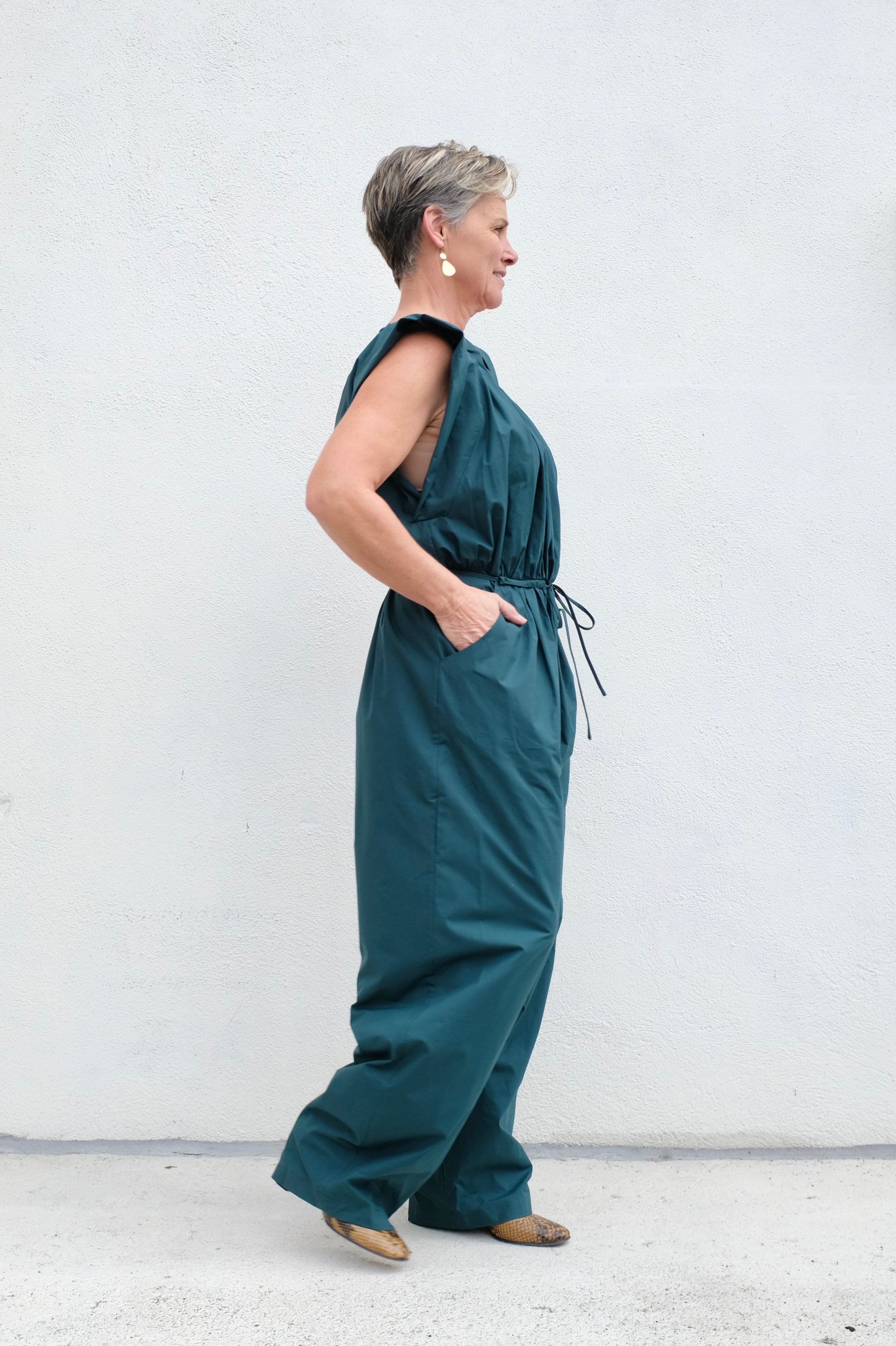 Rachel Comey Valencia Jumpsuit / Dark Juniper