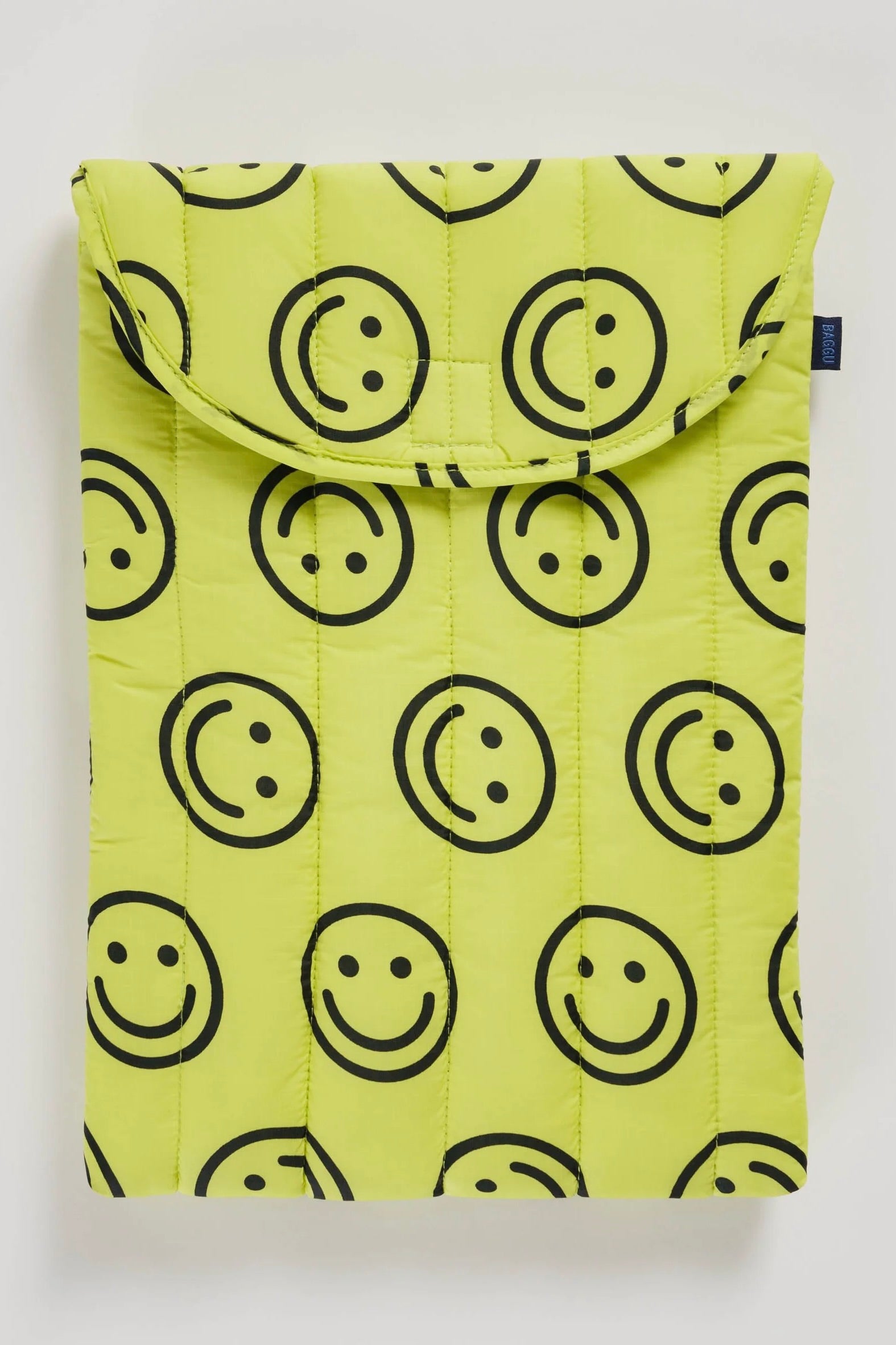 Baggu Puffy Laptop Sleeve / Yellow Happy