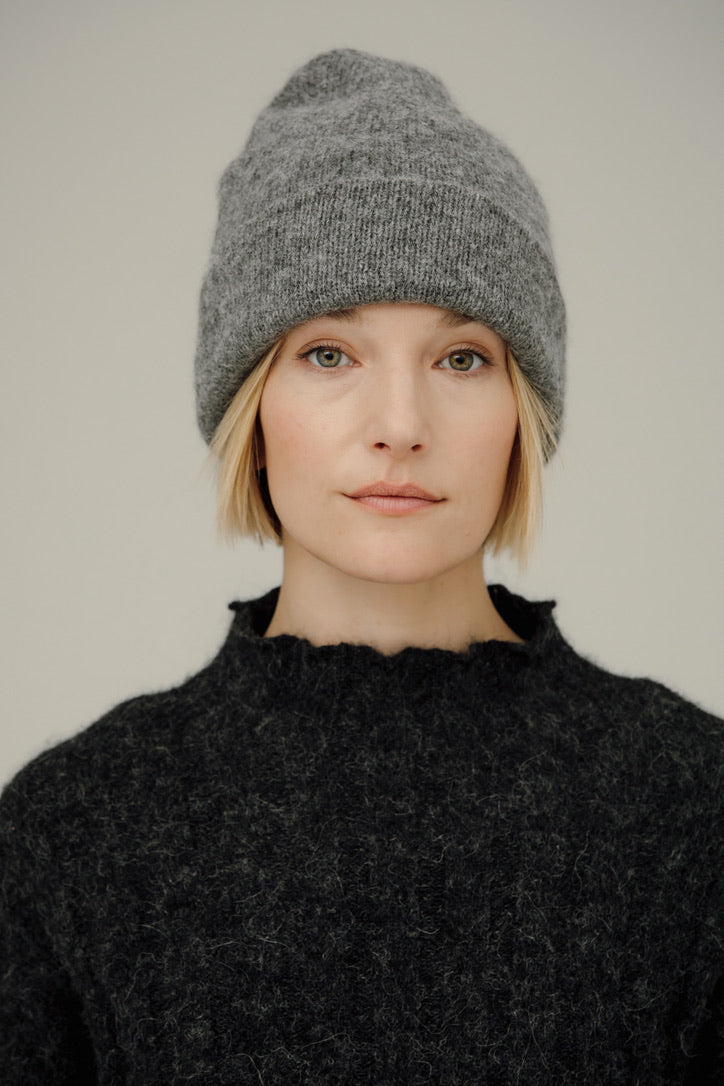 Bare Knitwear Andes Beanie / Grey Melange