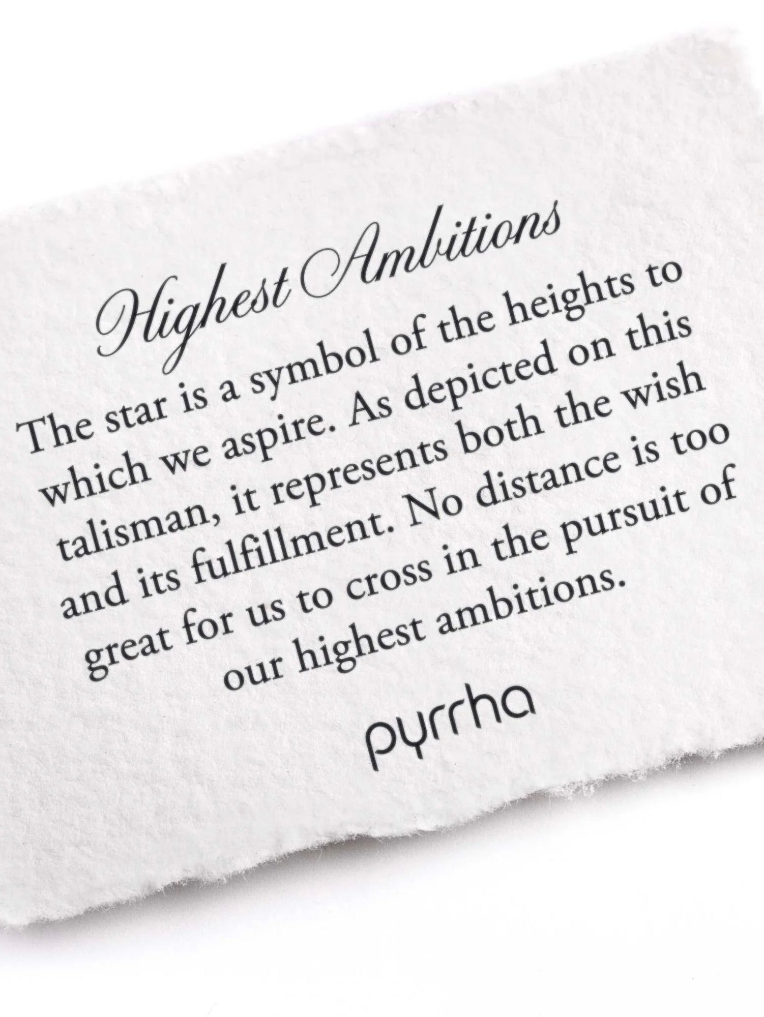 Pyrrha HIGHEST AMBITIONS Talisman / Silver