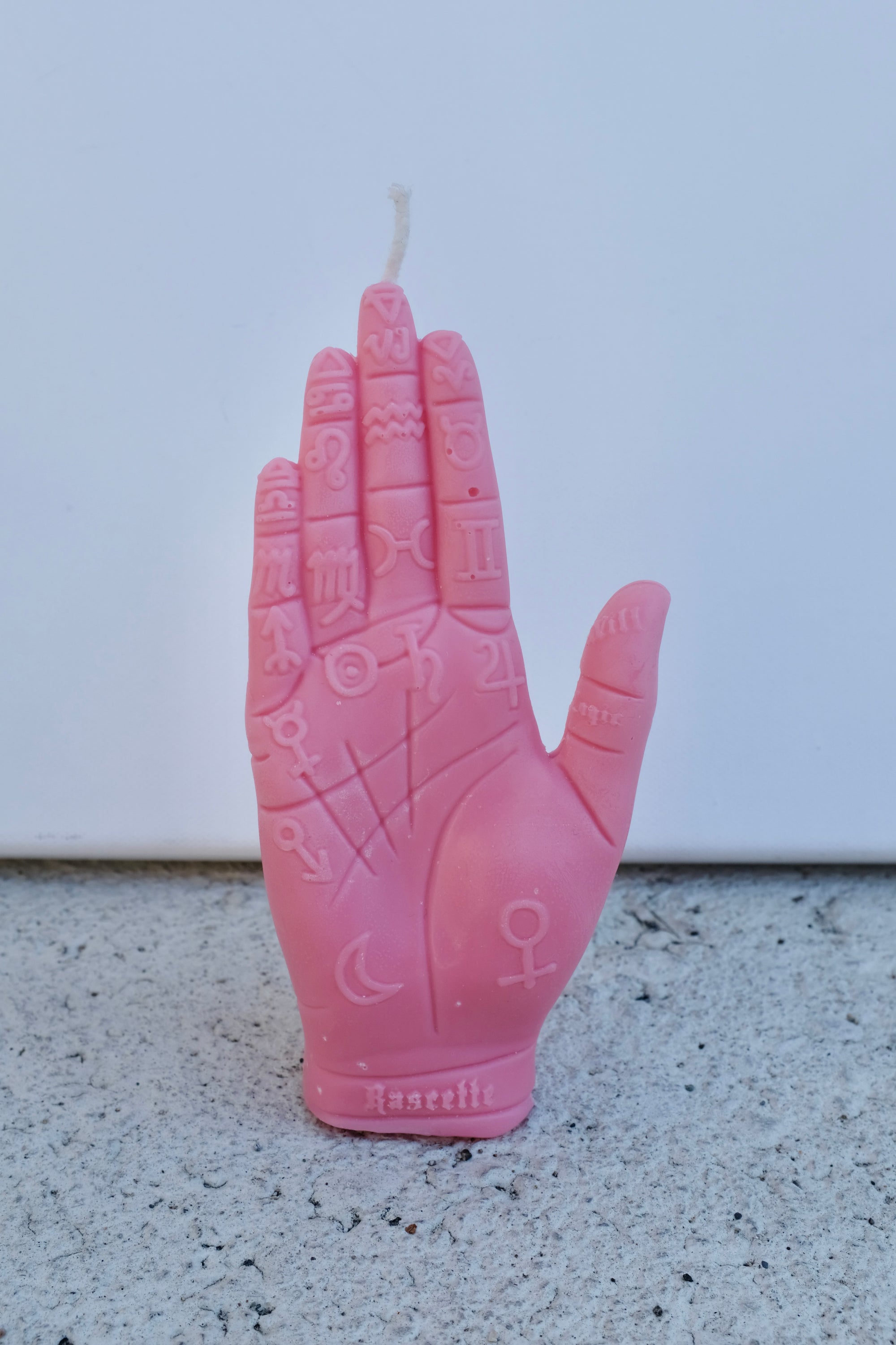 Palmistry Hand Candle / Pink Grapefruit