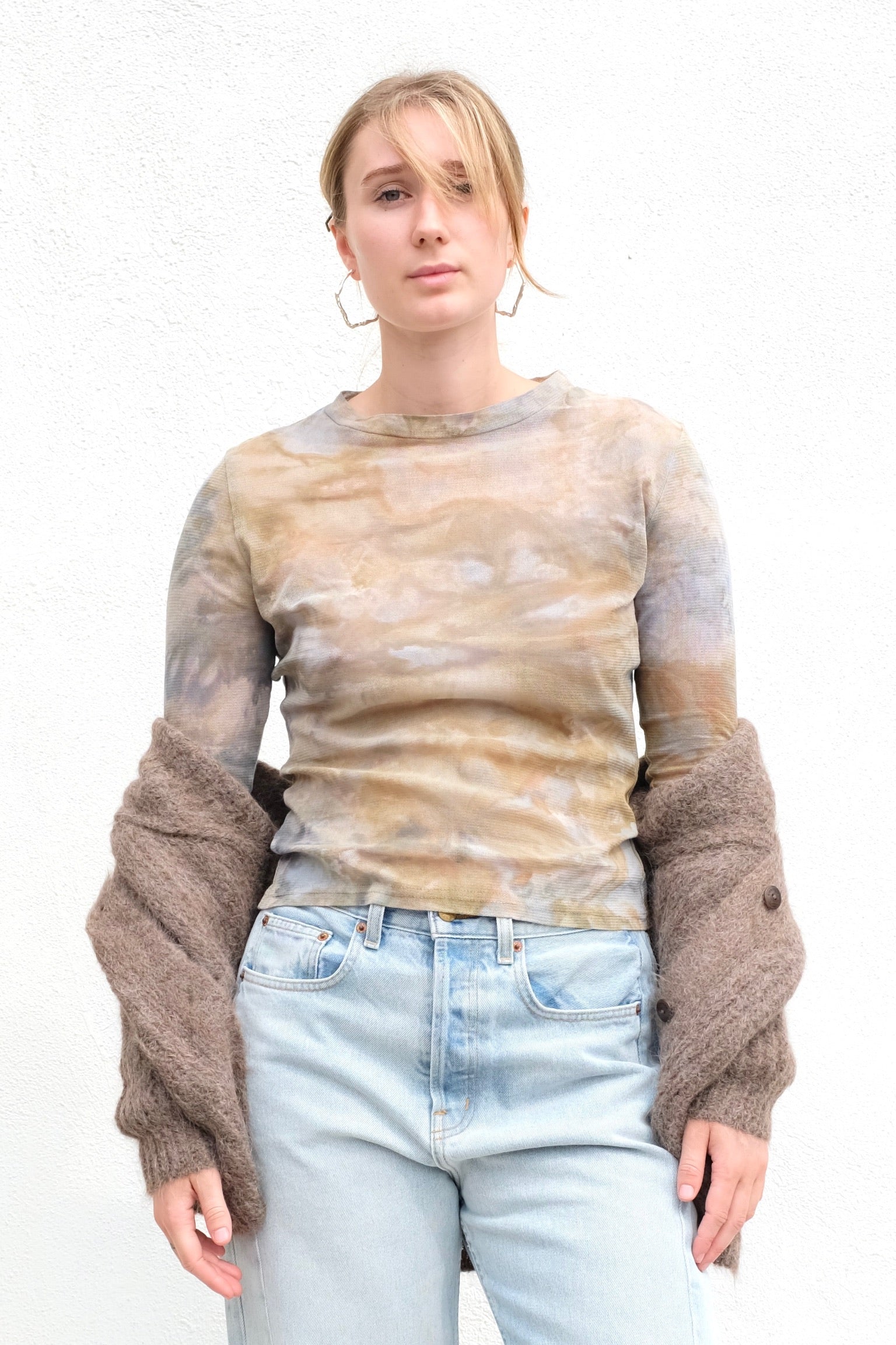 Riverside Tool Dye Mesh Top / Meadow