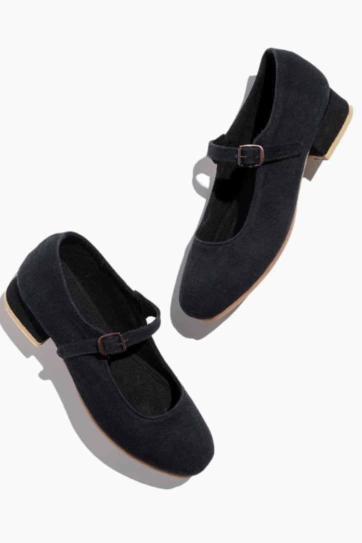 Small Lot Heeled Mary Jane / Black