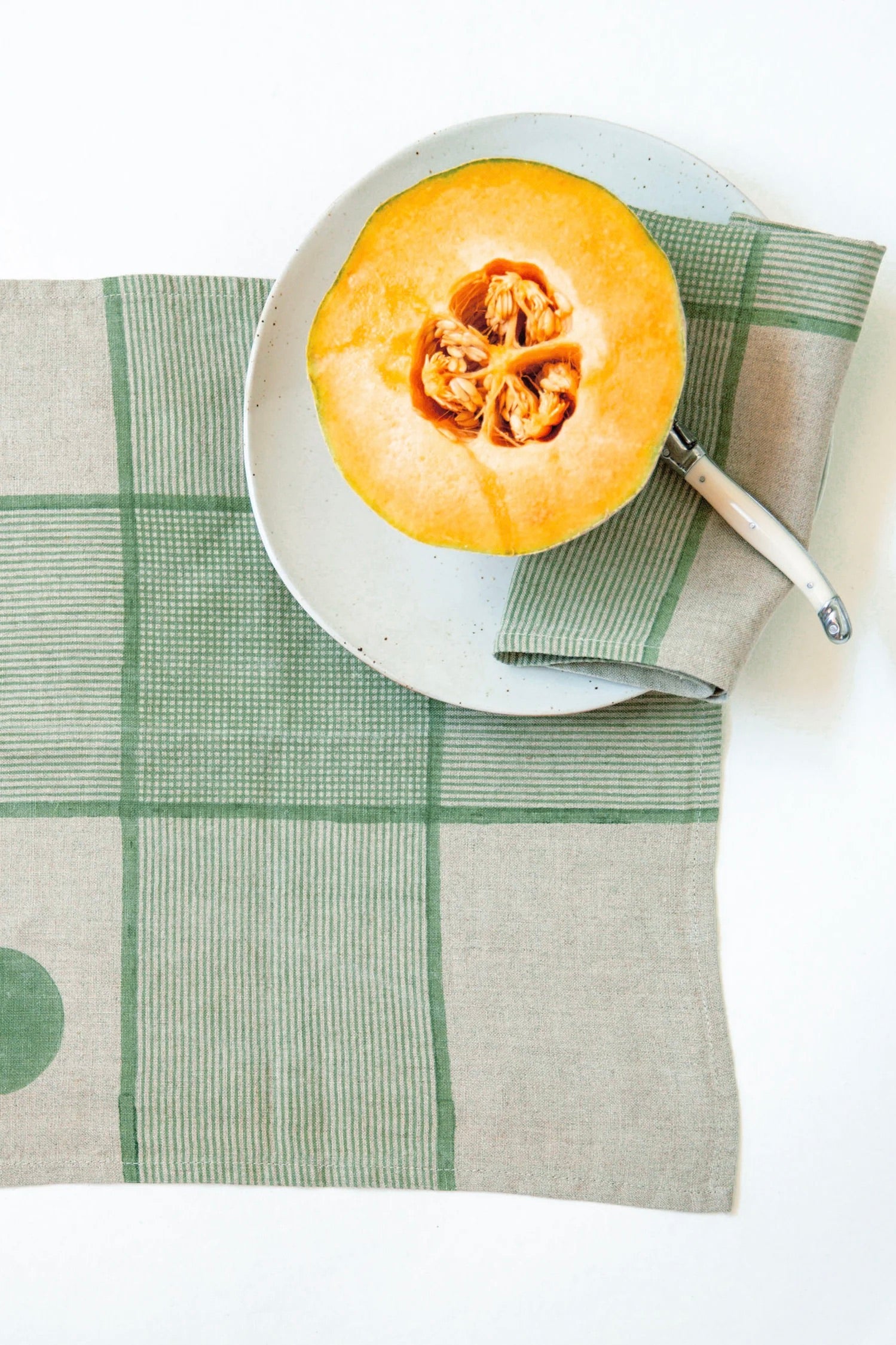 Block shop Plaid Napkin Set / Basil