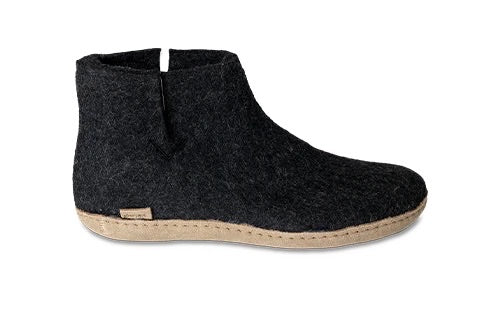 Boot Leather Sole / Charcoal