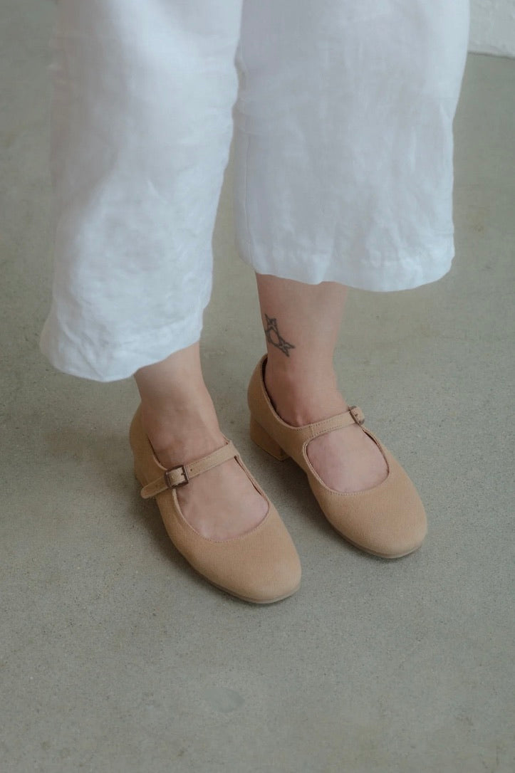 Small Lot Heeled Mary Jane, Honey