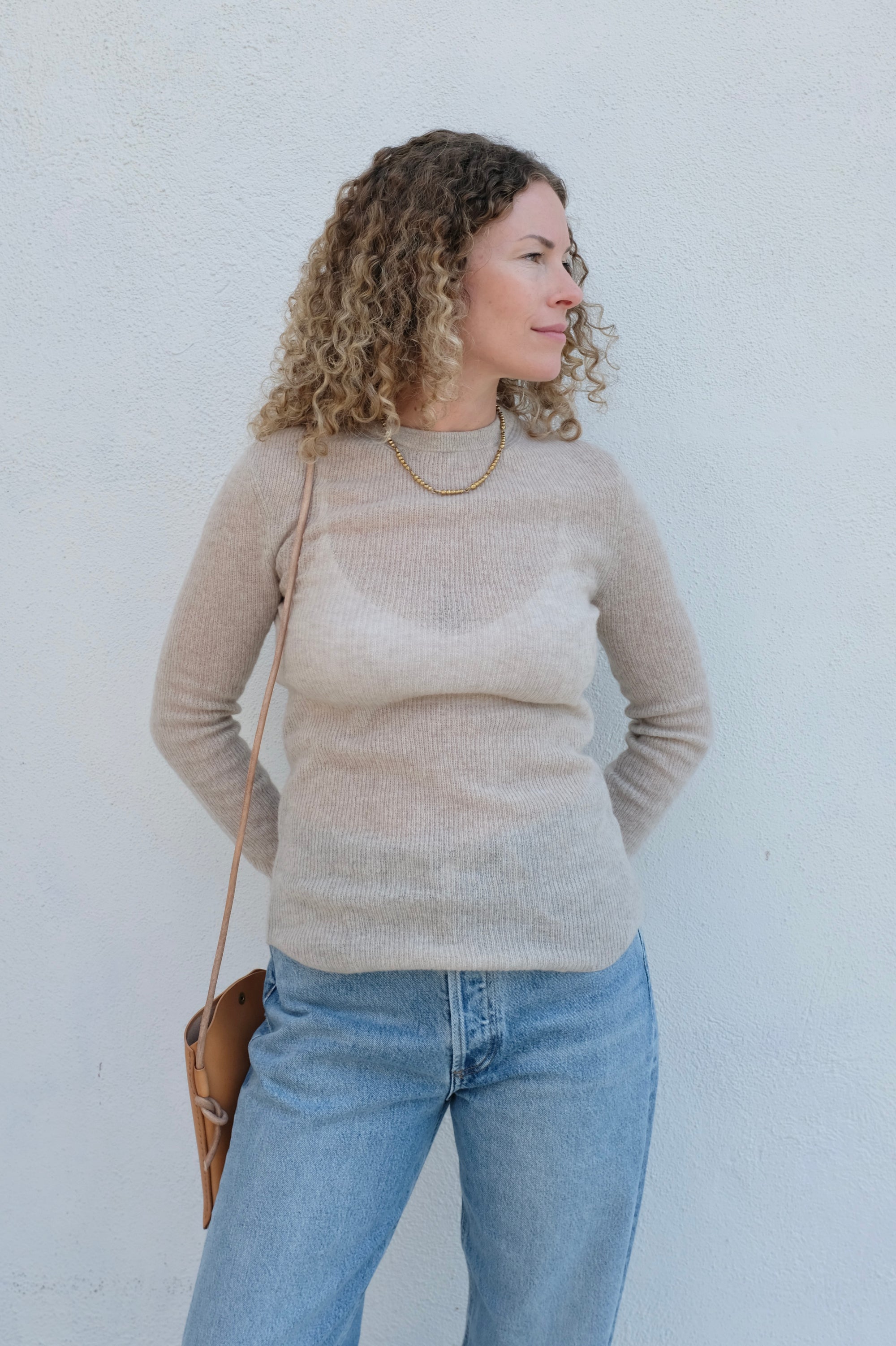 Alessia Crewneck Sweater / Oatmeal