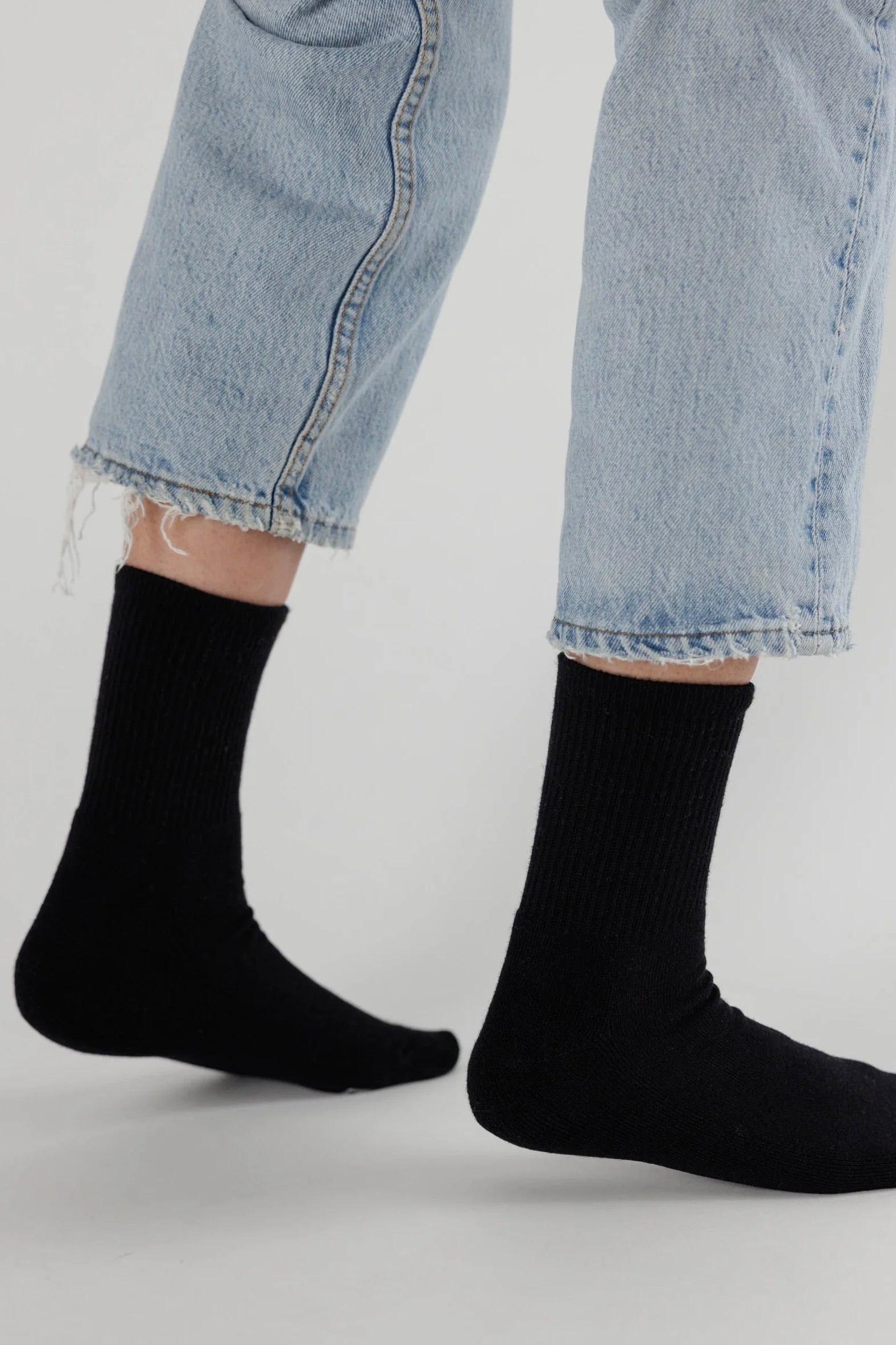 Baggu Ribbed Sock / Black