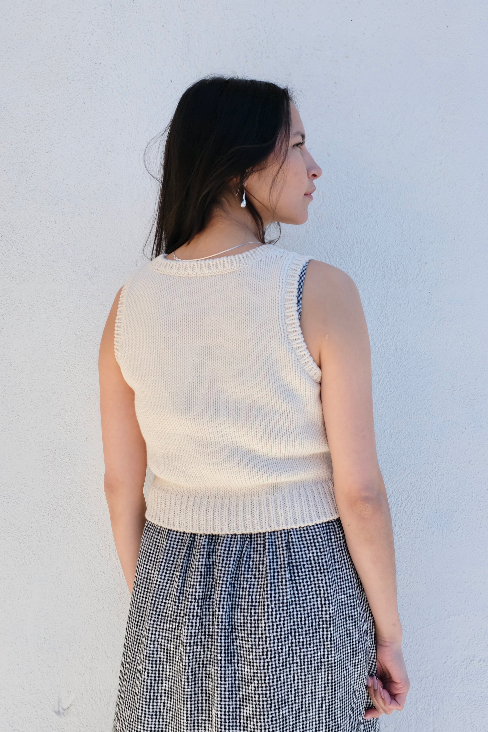 Gillian Stevens Persephone Knit Top / Ivory