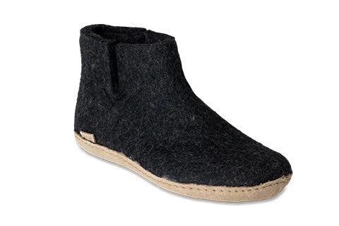 Boot Leather Sole / Charcoal