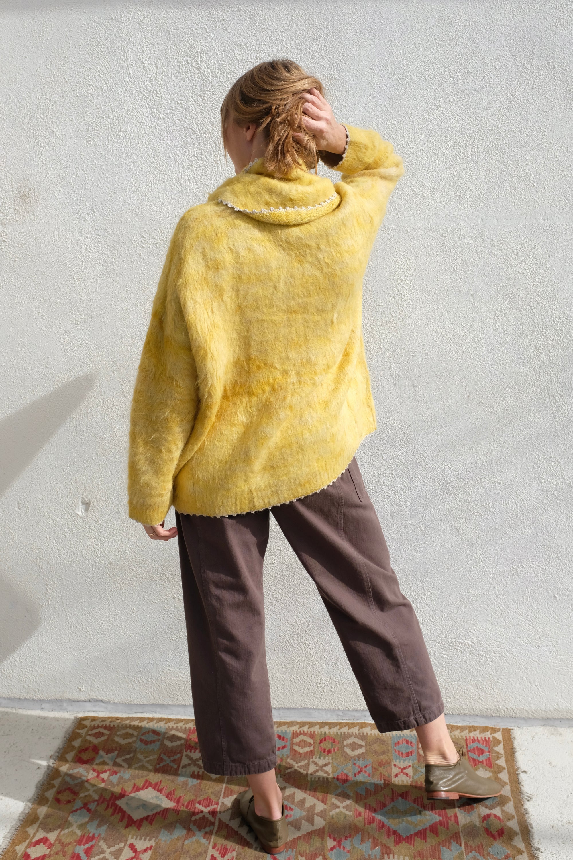 Rachel Comey Fuchs Cardigan / Chartreuse Space Dye
