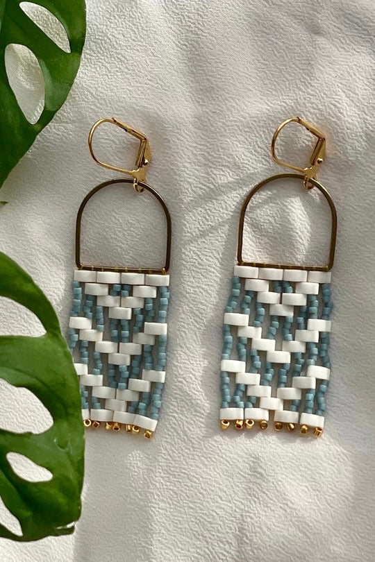 Three Sisters By Emma Michif Woven / Blue-Grey