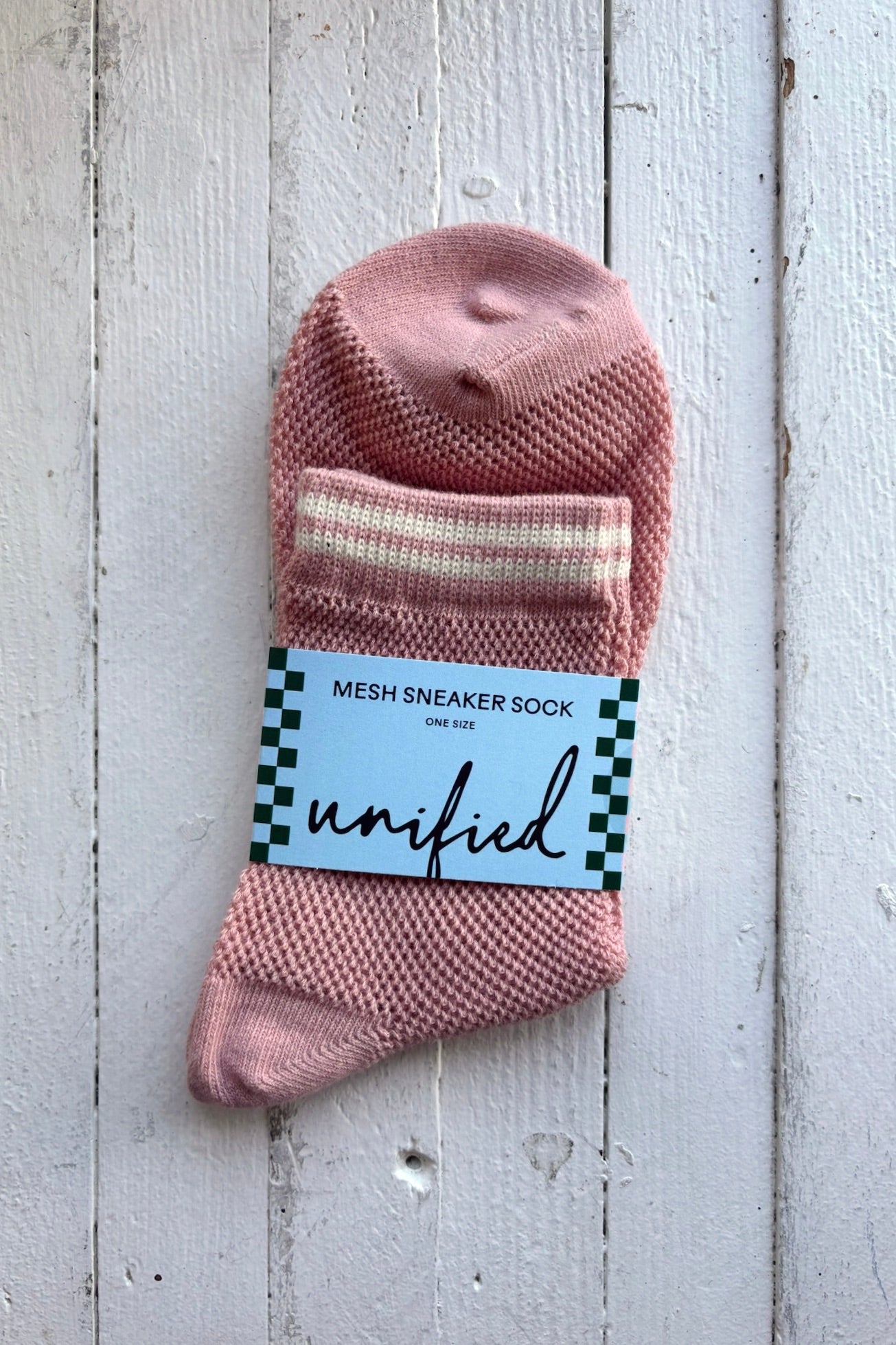 Mesh Sneaker Socks / French Pink