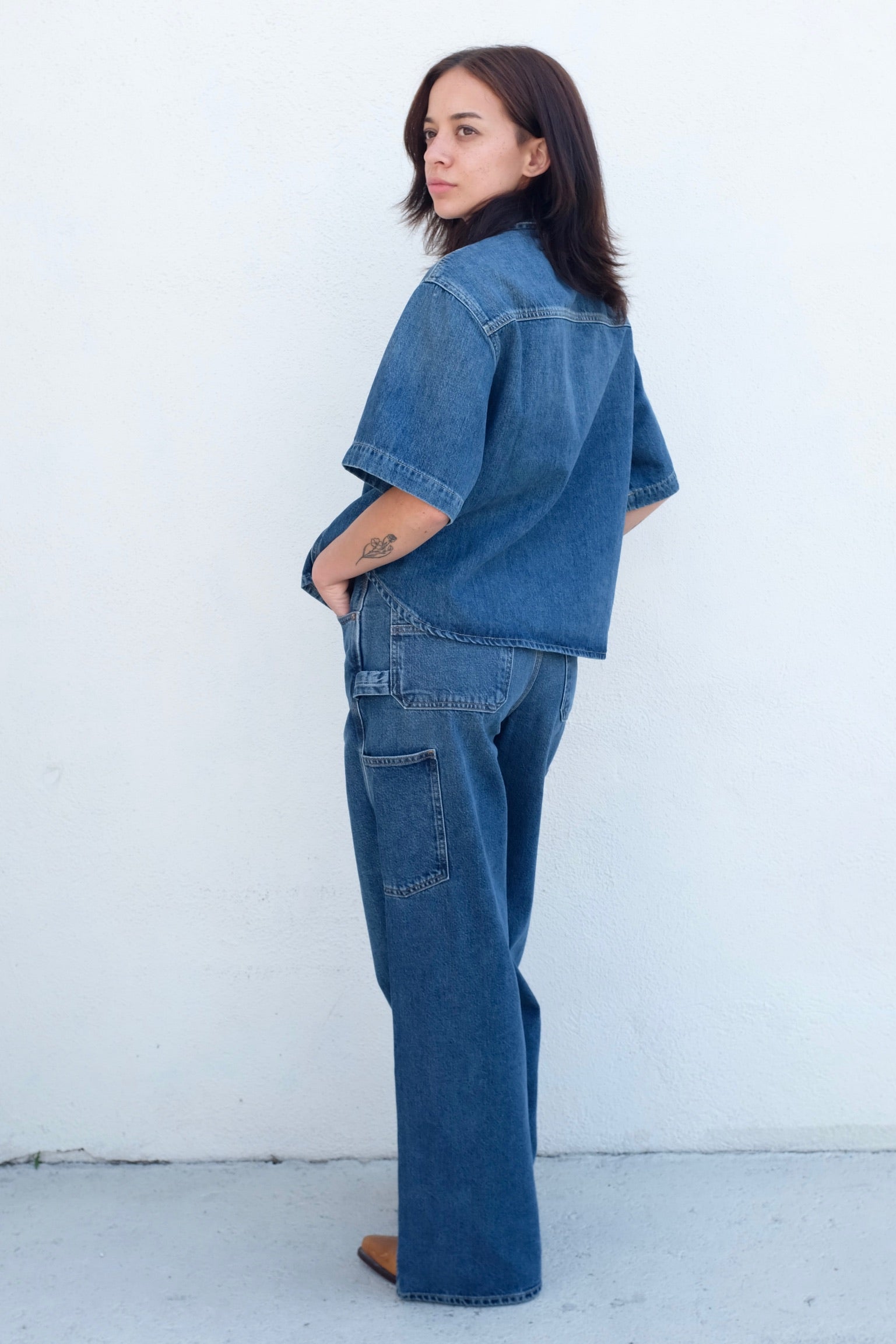 Haley is 5'2", bust 32", waist 25", hips 35", wearing size 2