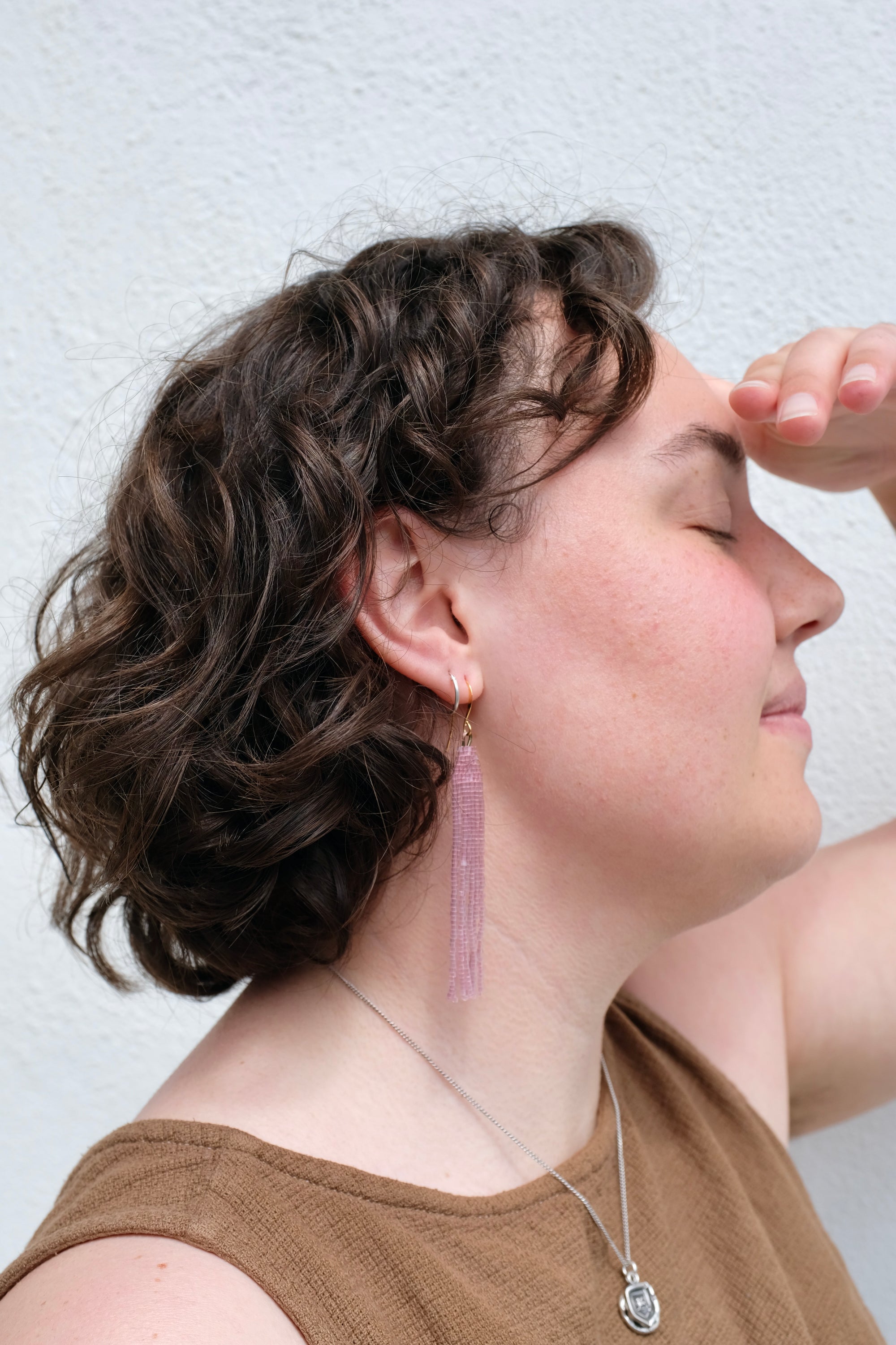 Ray Earrings / Shiny Pink