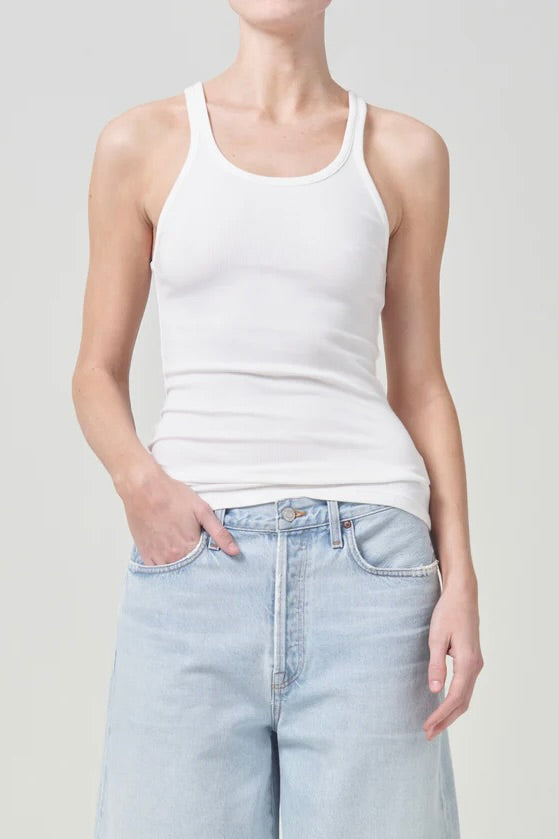 AGOLDE Zane Tank / White