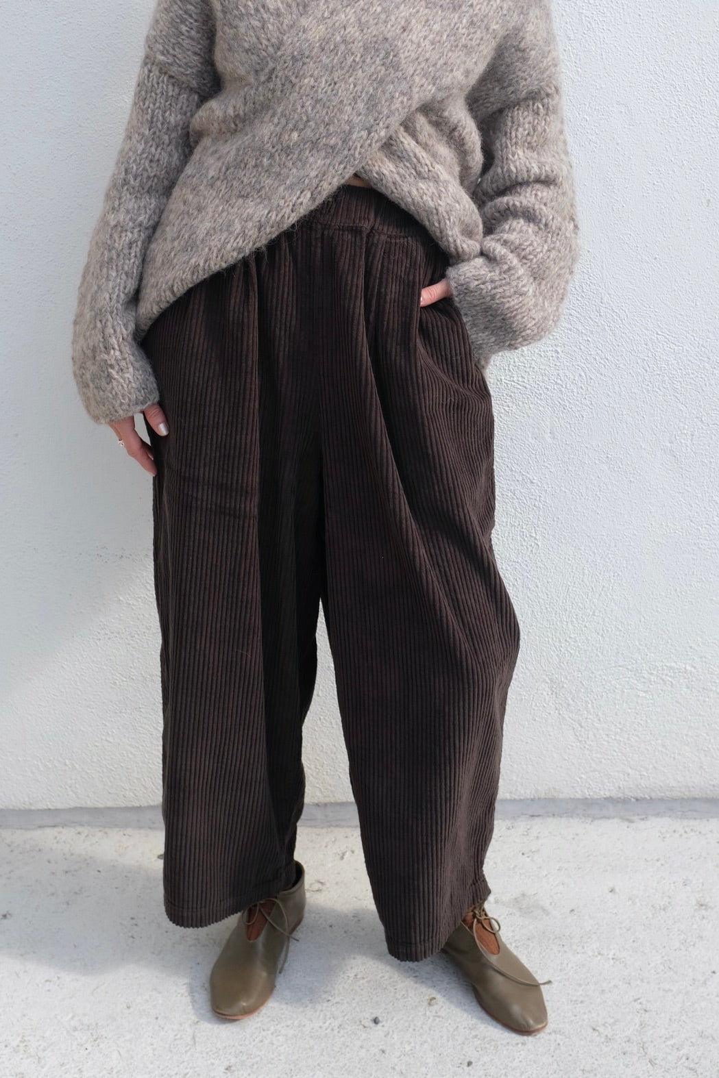 Wide Pants / Dark Forest Corduroy