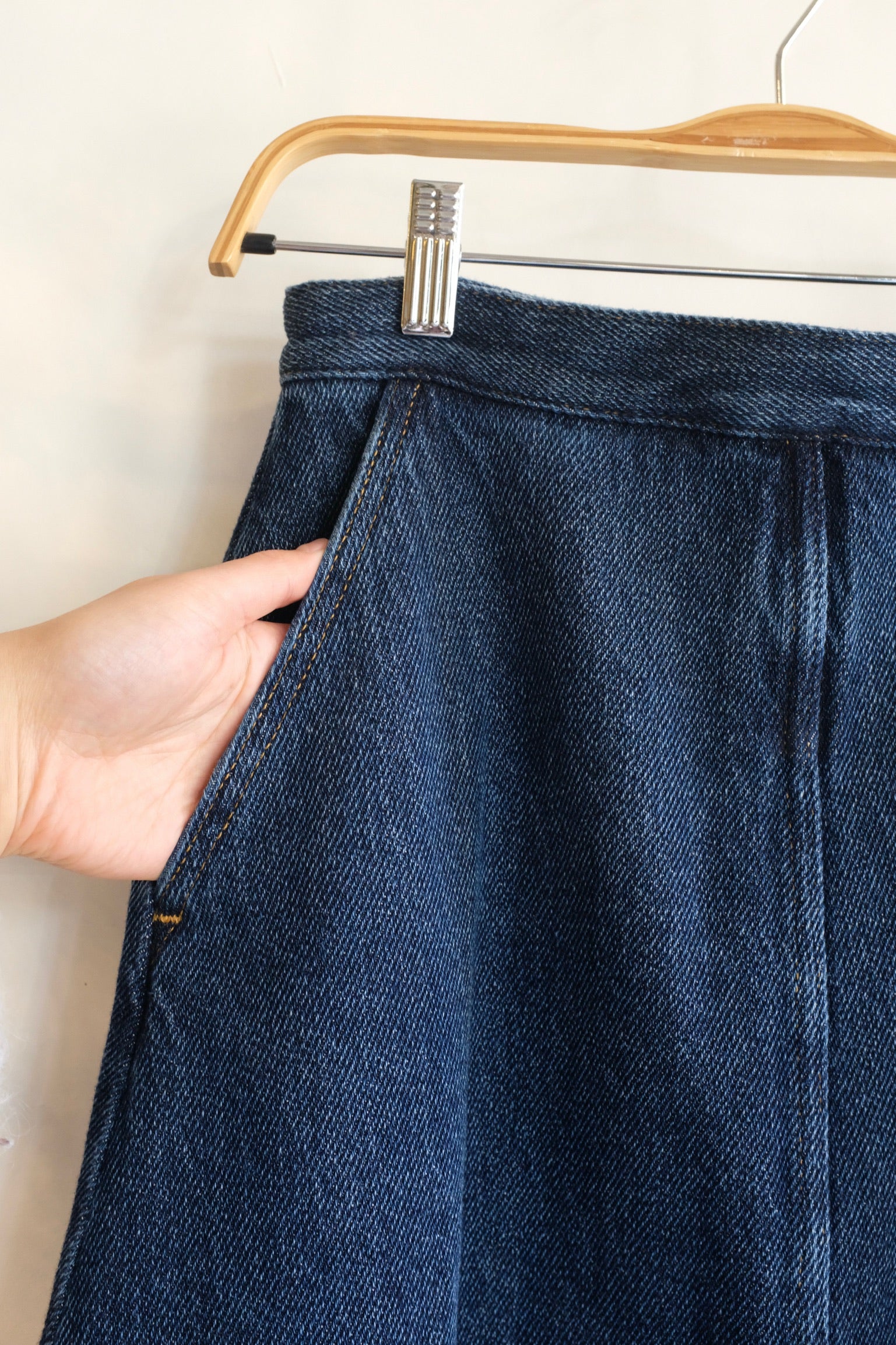 Pre-loved / Rachel Comey / Dannet Dark Indigo Skirt / Size 0