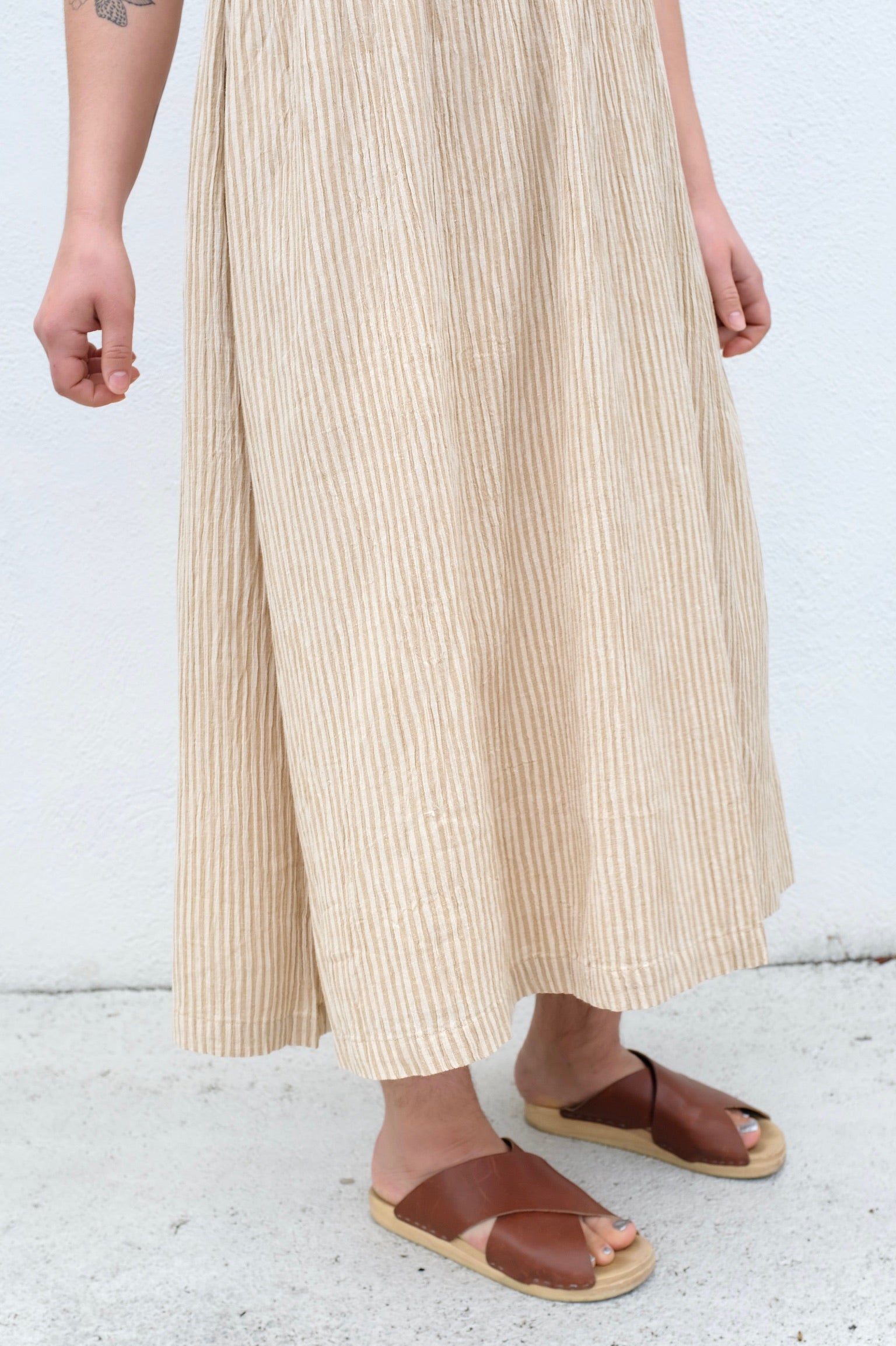 Micaela Greg Tank Dress / Crinkle Stripe