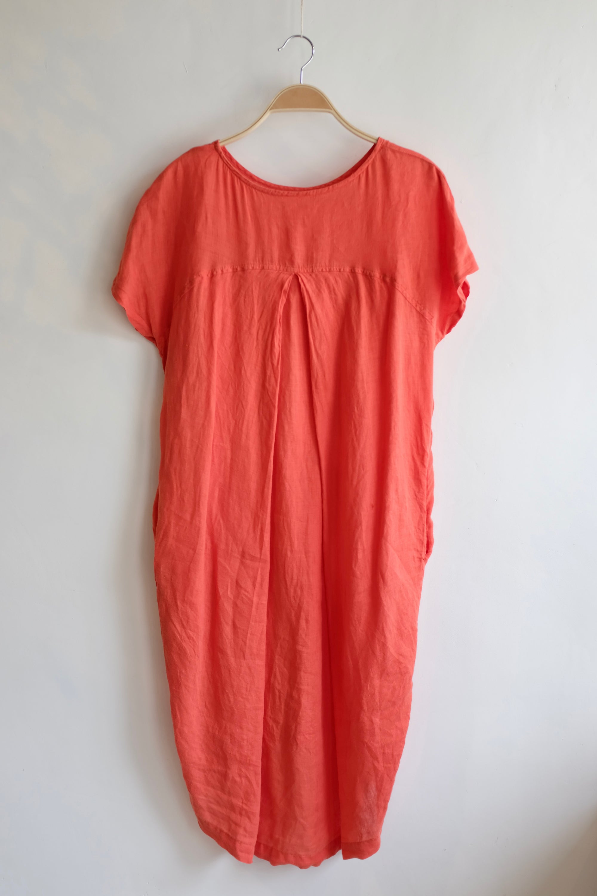 Pre-loved / Black Crane Orange Dress / Size small