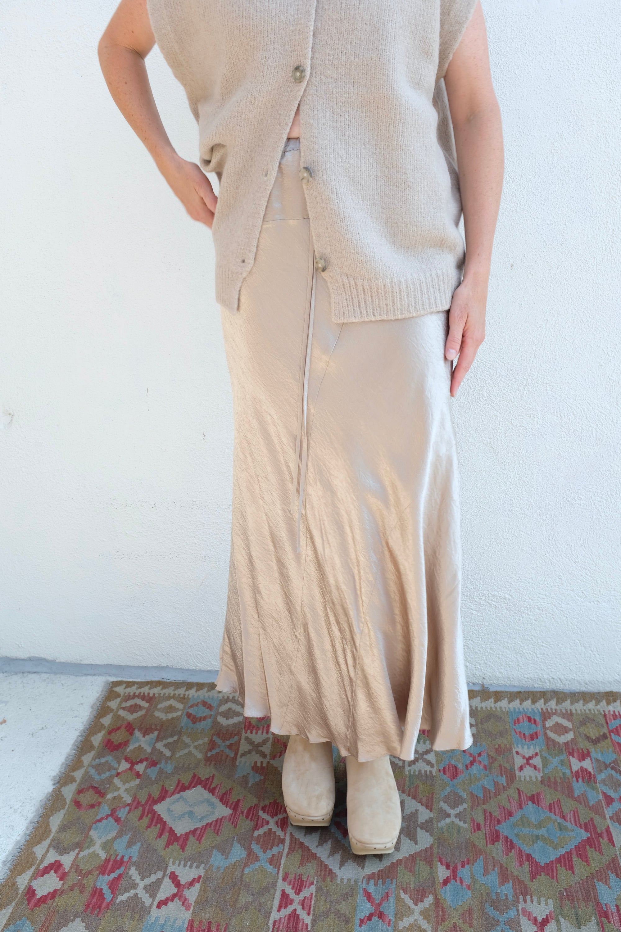 Lauren Manoogian New Luster Skirt / Champagne