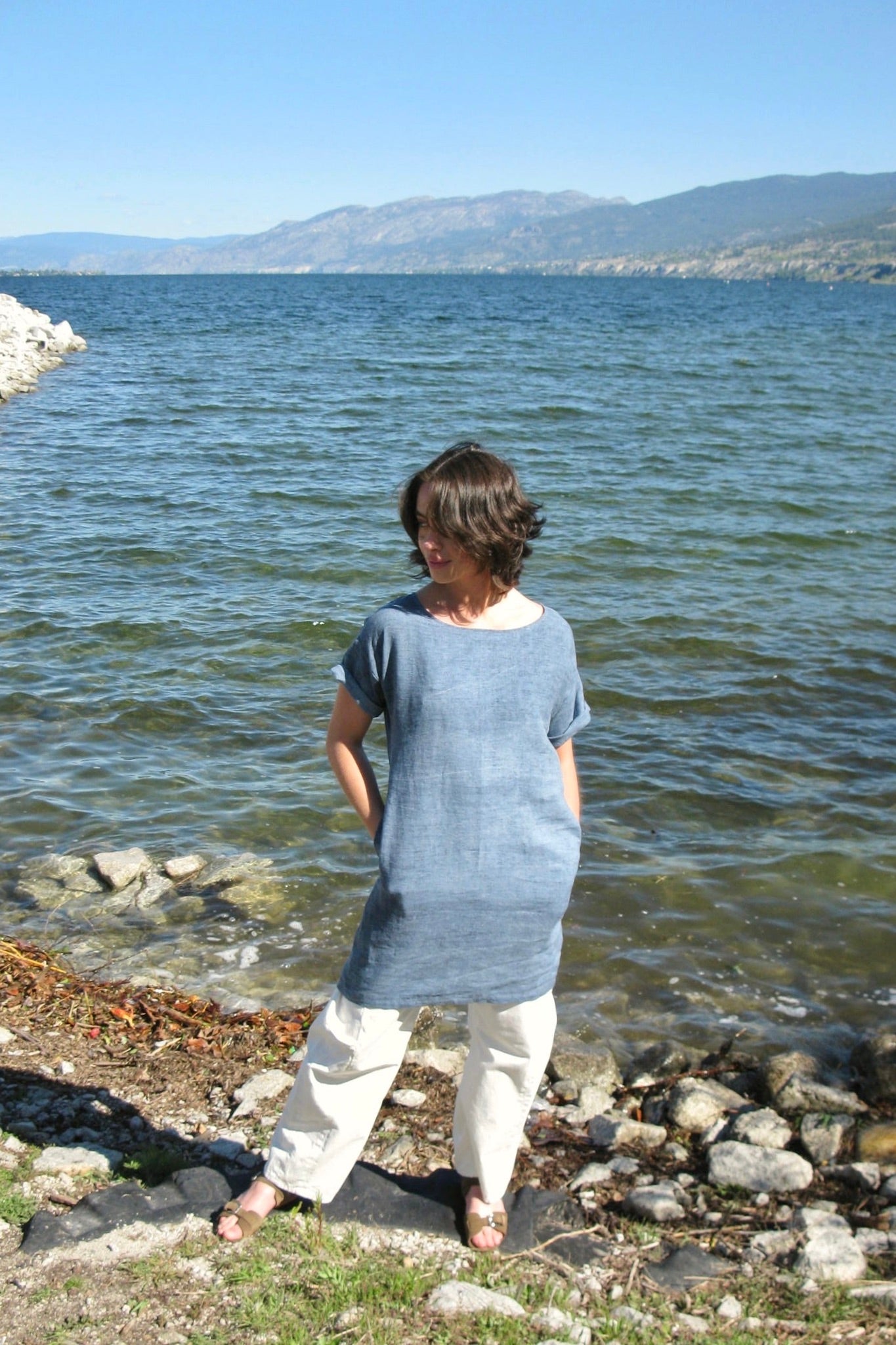 We Are Stories Zinnia Dress / Blue Wash