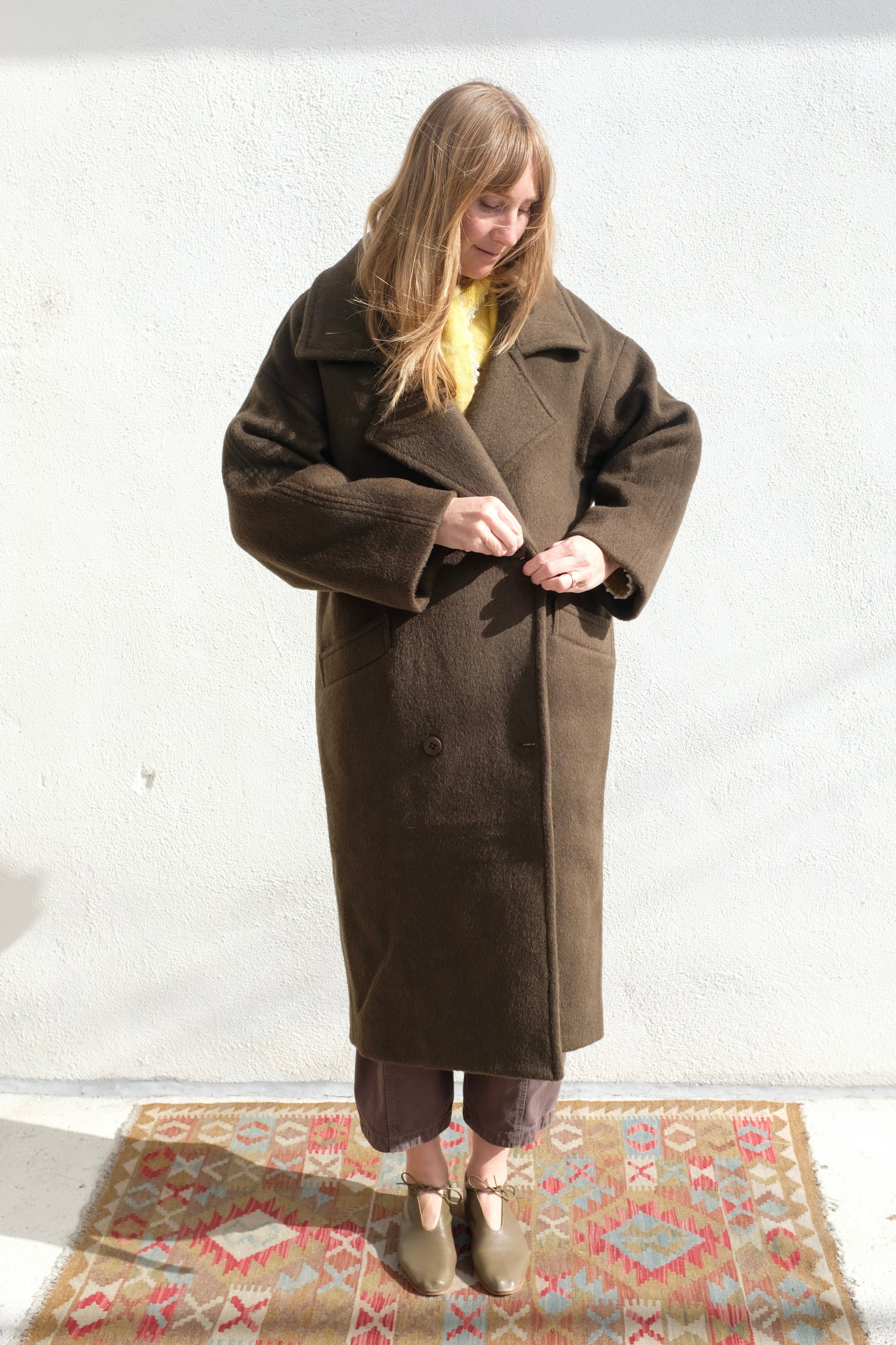 Oversized Wool Coat / Deep Olive