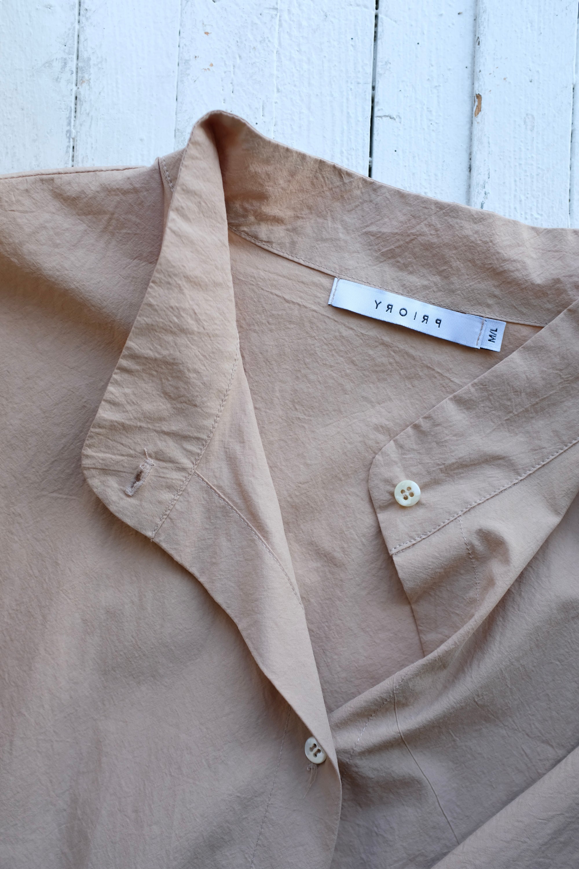 Pre-loved / Priory Tan Blouse / size M/L