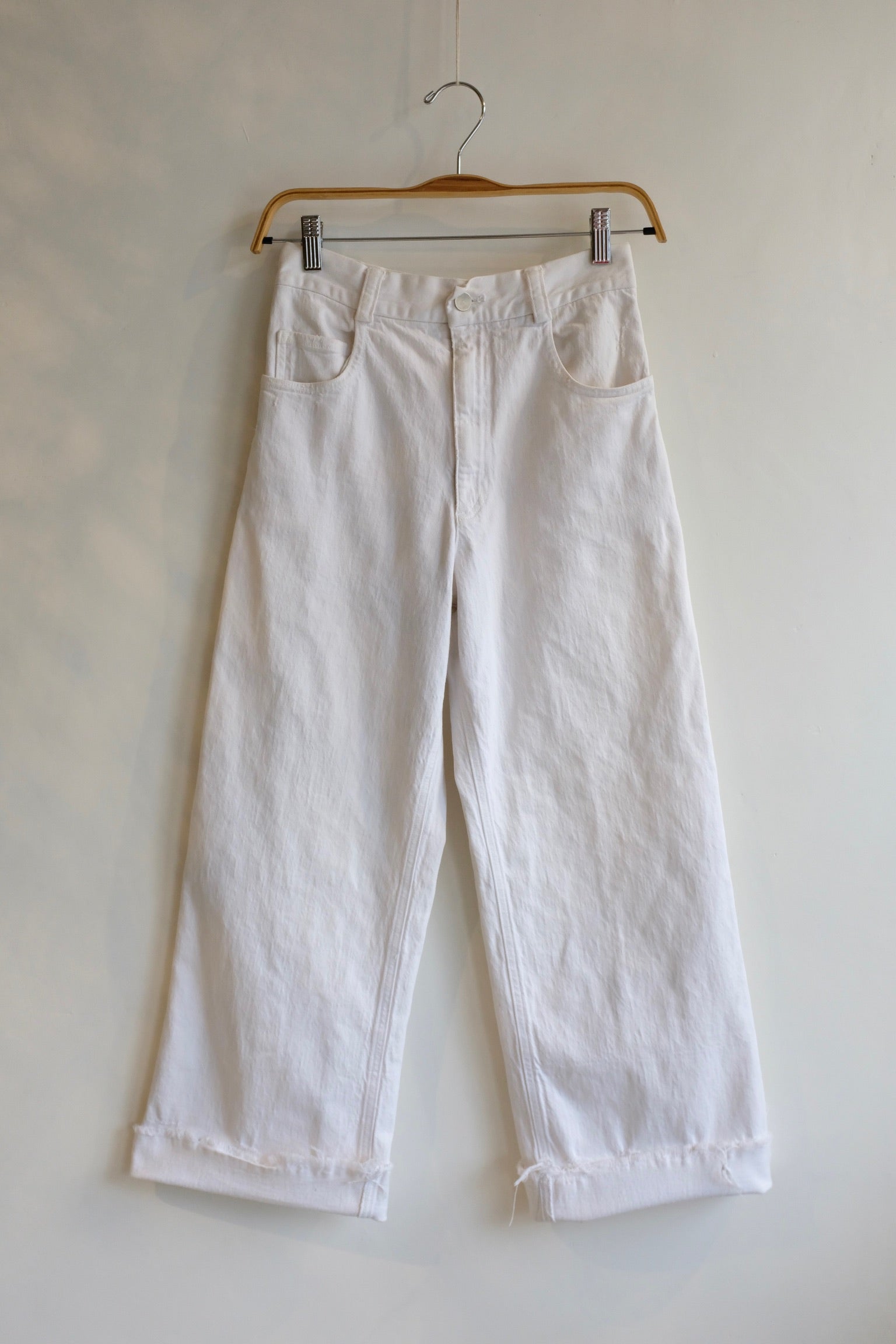 Pre-loved / Rachel Comey Straight White Denim Pants / Size 4
