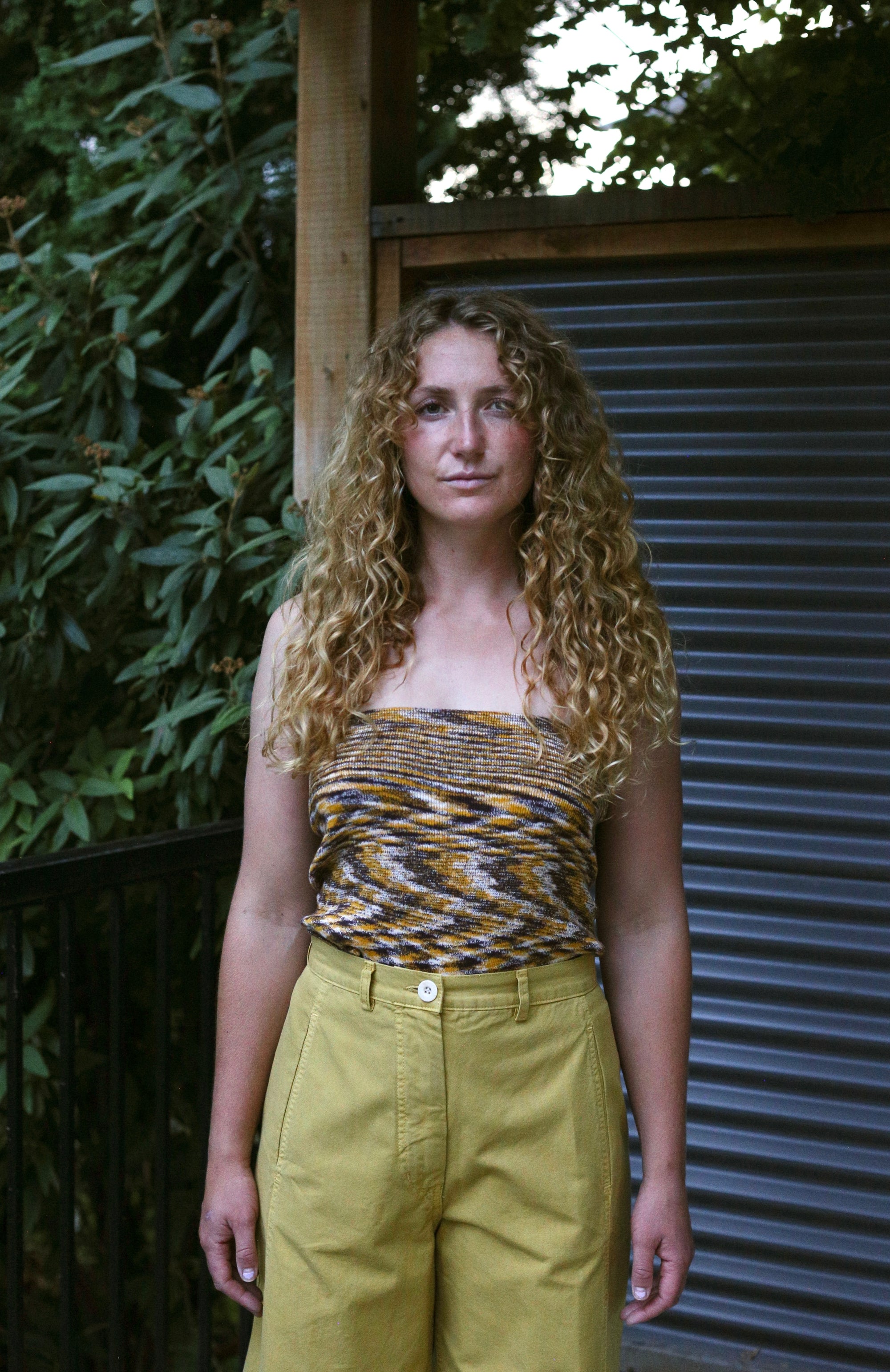 Flute Skirt / Brown Melange