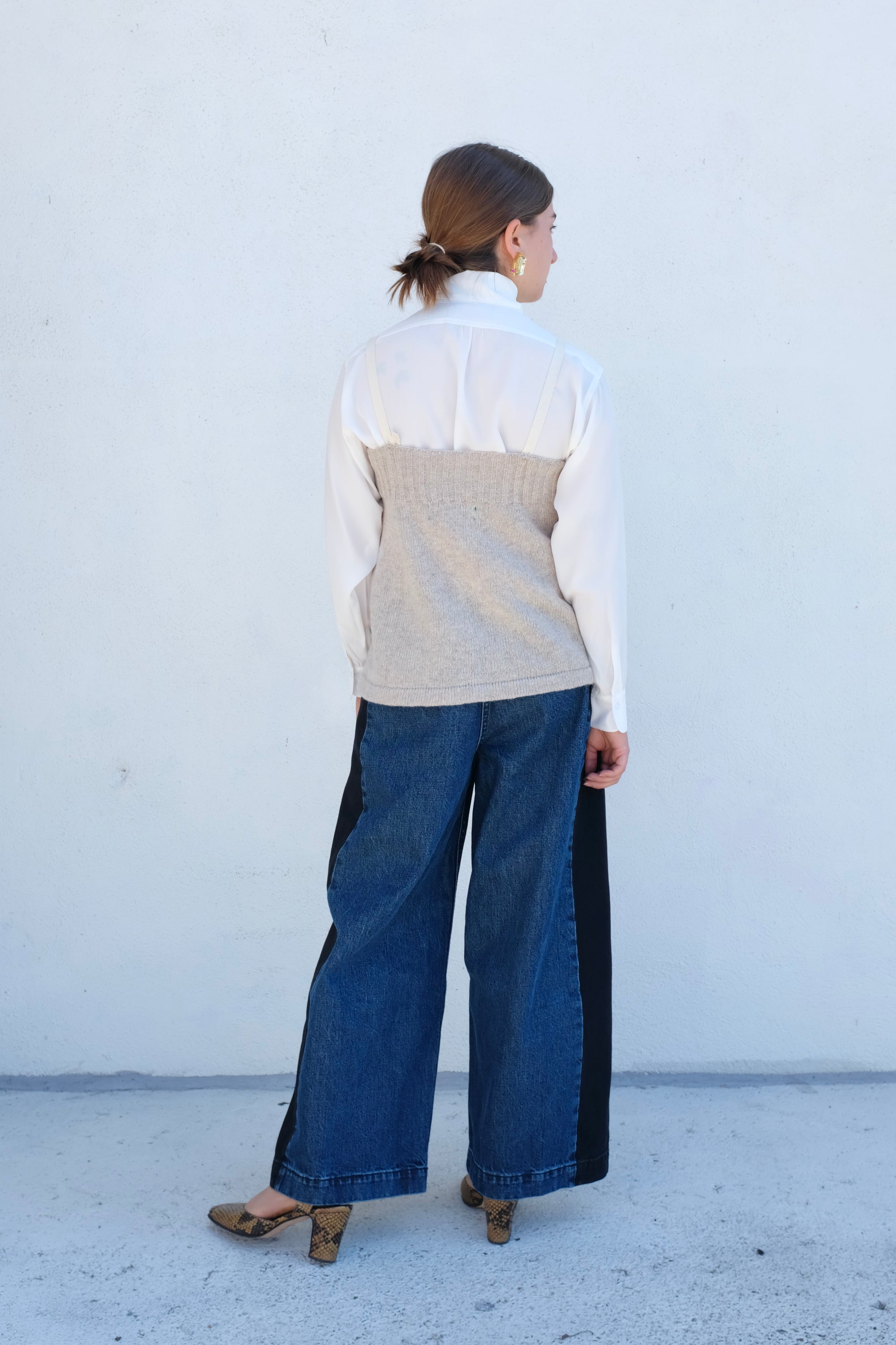 La Fetiche Nusch Tie Neck Blouse / Ecru