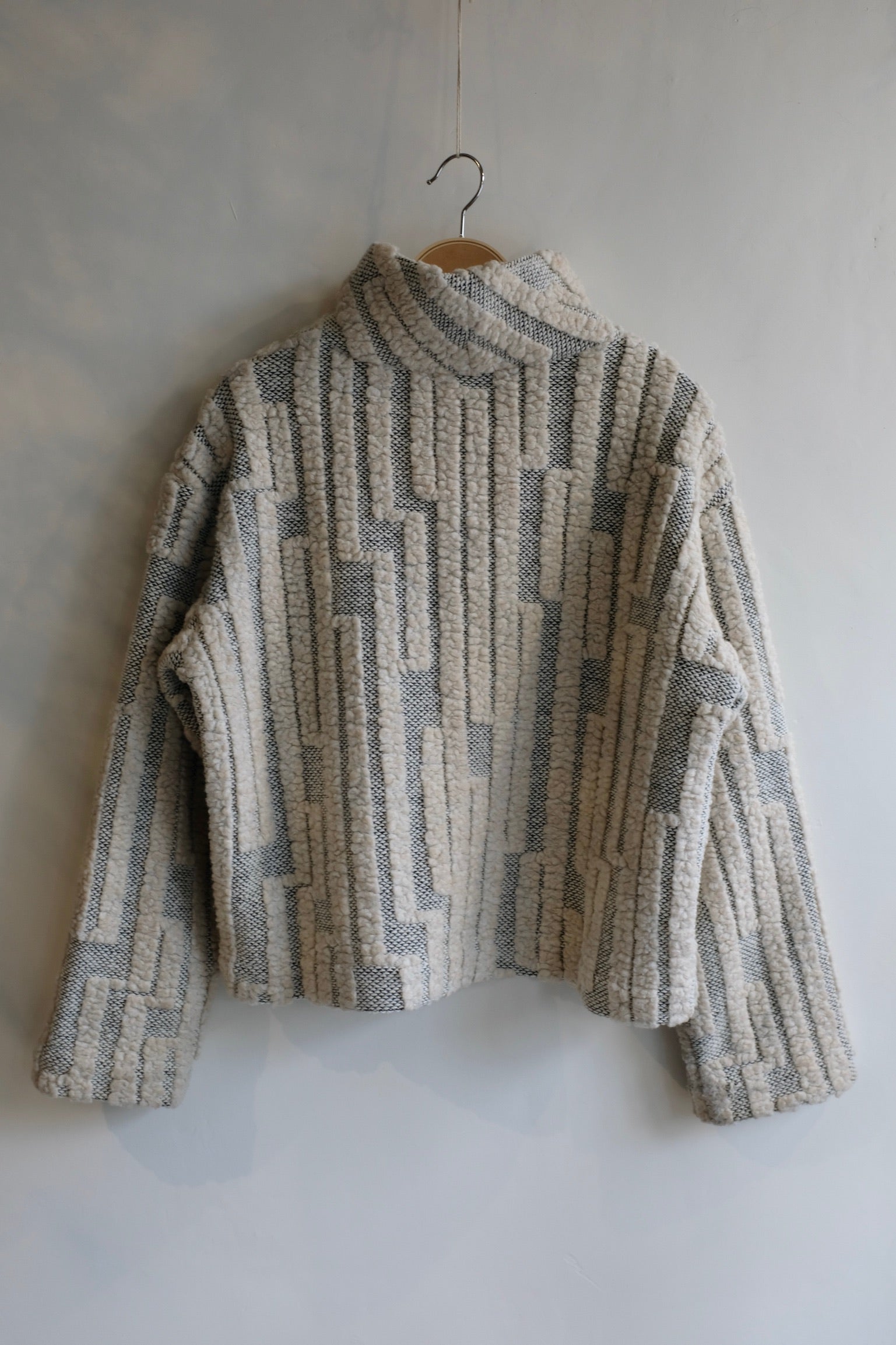 Pre-loved / Horses Atelier Mock Neck Sweater Cream & Tan / Size 2