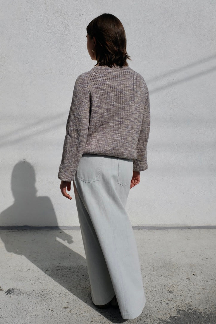 Baserange Arthur Skirt / Ecru Denim