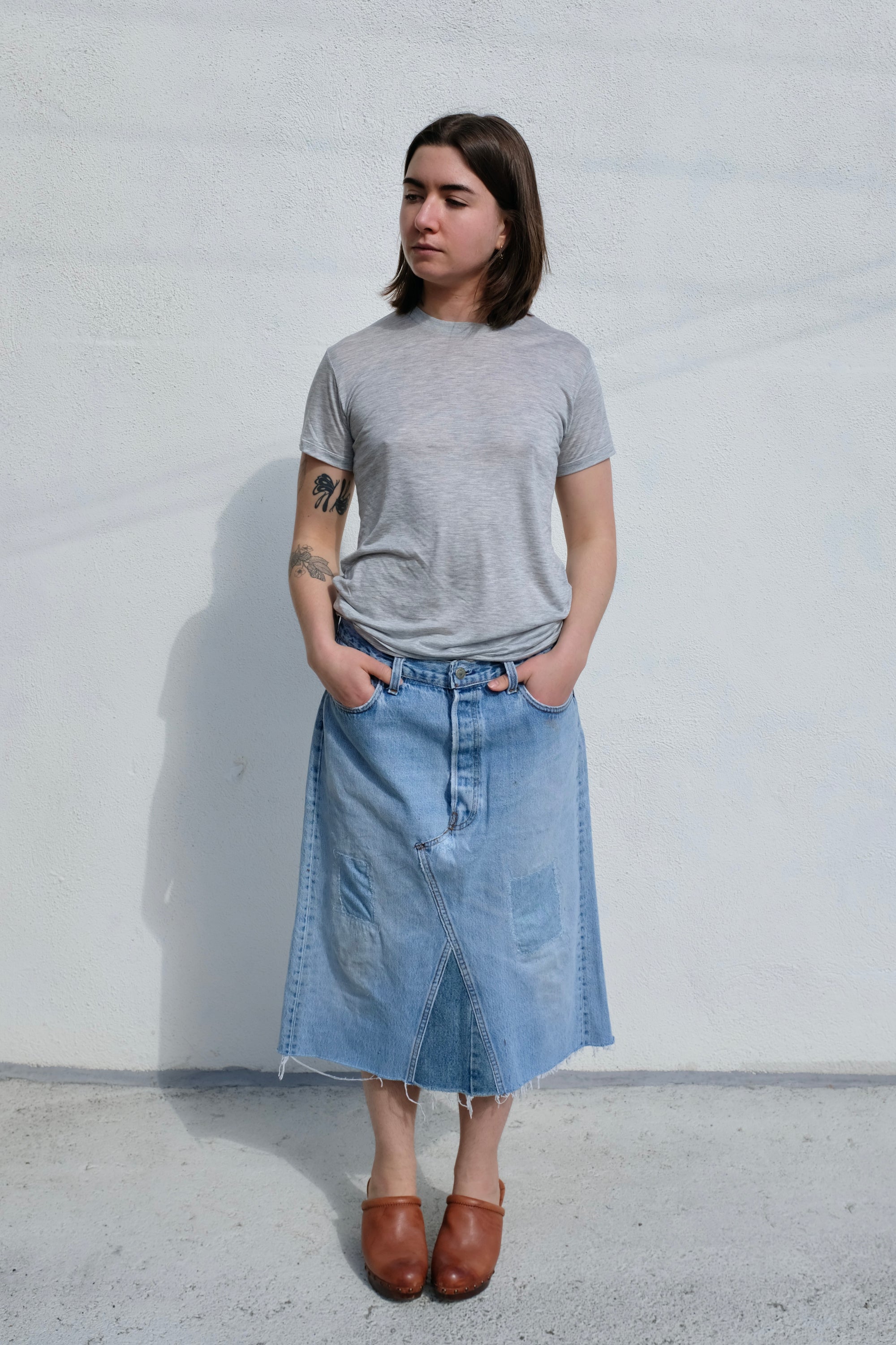 Baserange Tee Shirt / Grey Melange