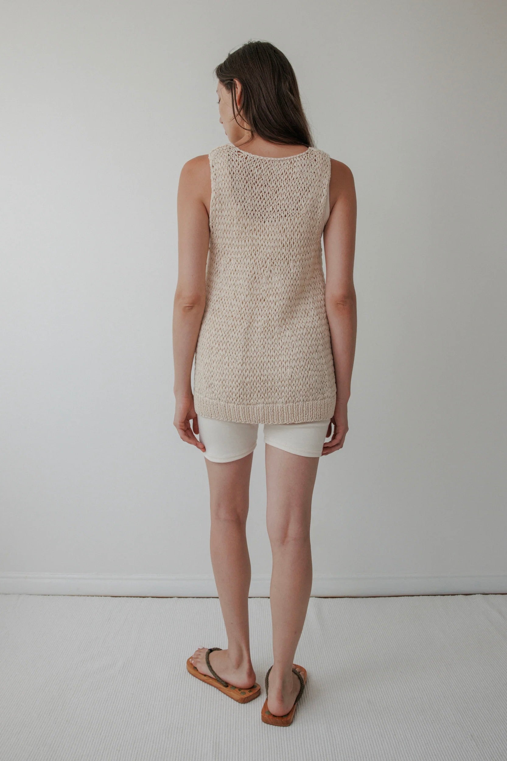 Wol Hide Handknit Tank / Bone