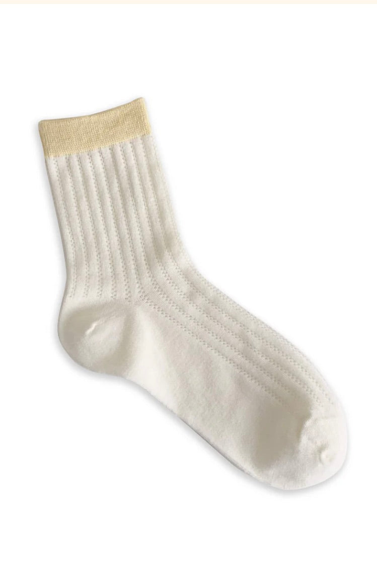 Sunday Socks / Lemon Stripe
