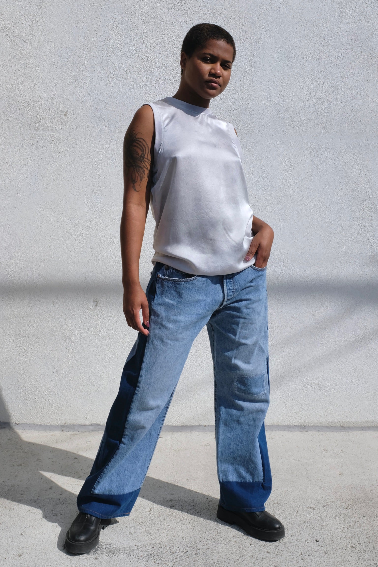 Riverside Silk Baseball Tee / Grey