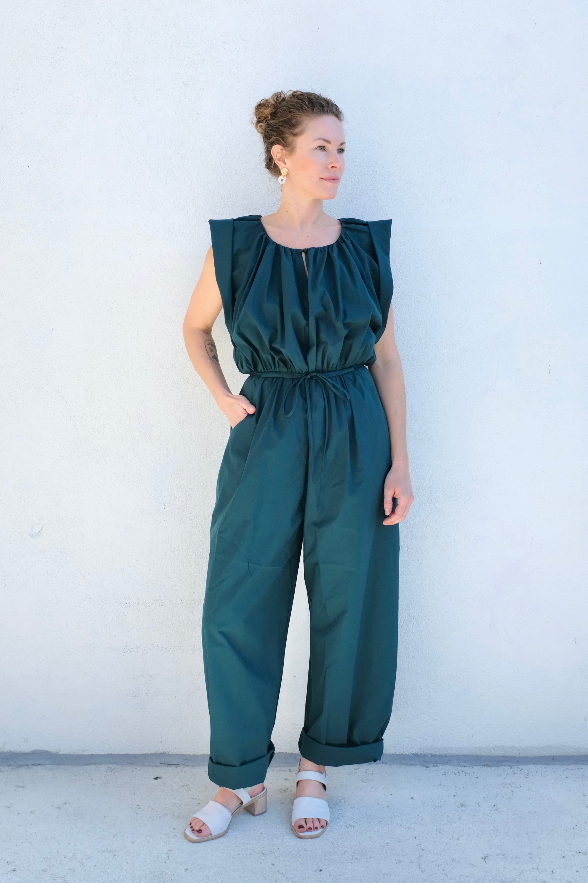 Rachel Comey Valencia Jumpsuit / Dark Juniper