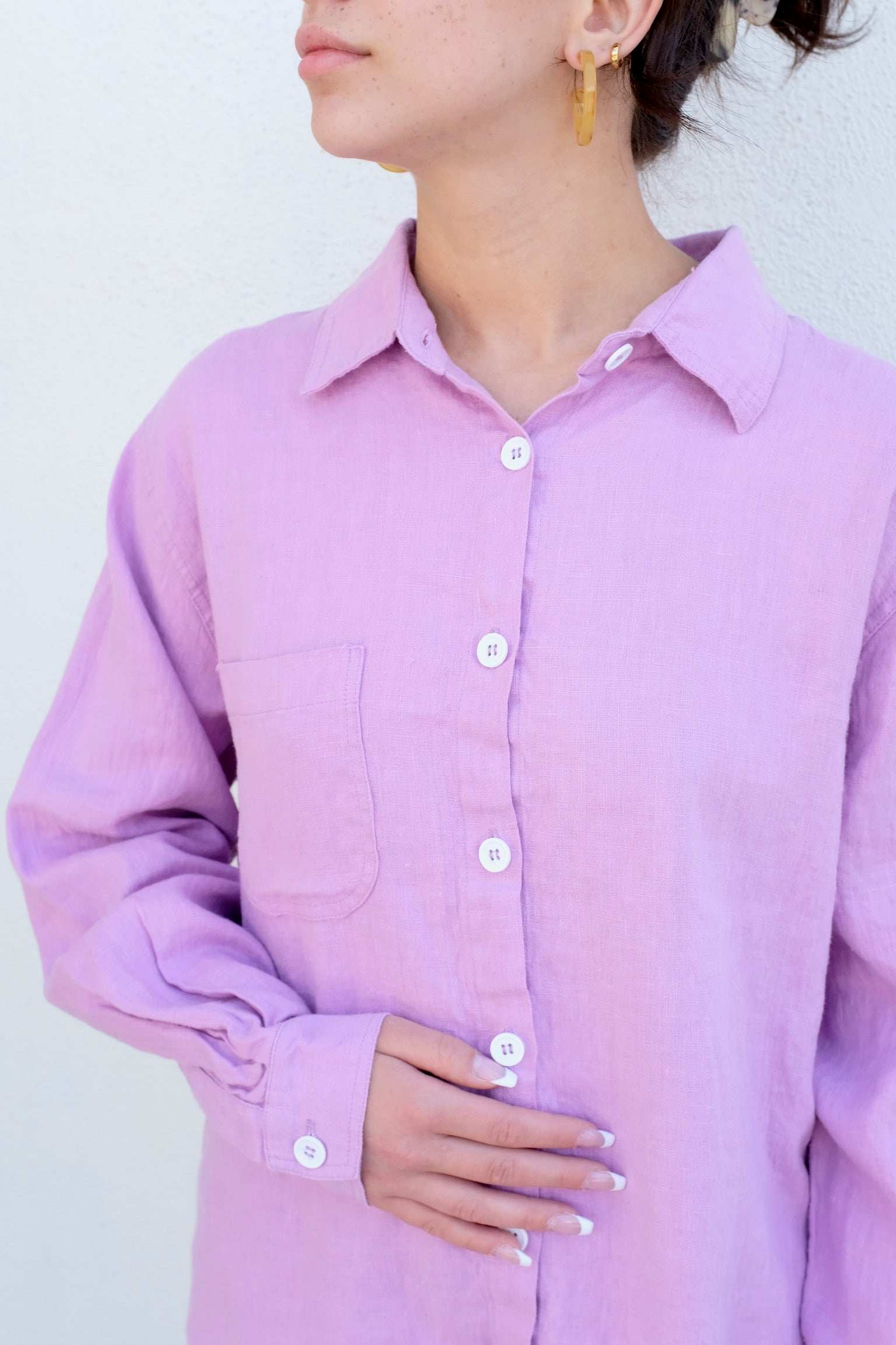 Shelter Lloyd Button Up Shirt / Magnolia