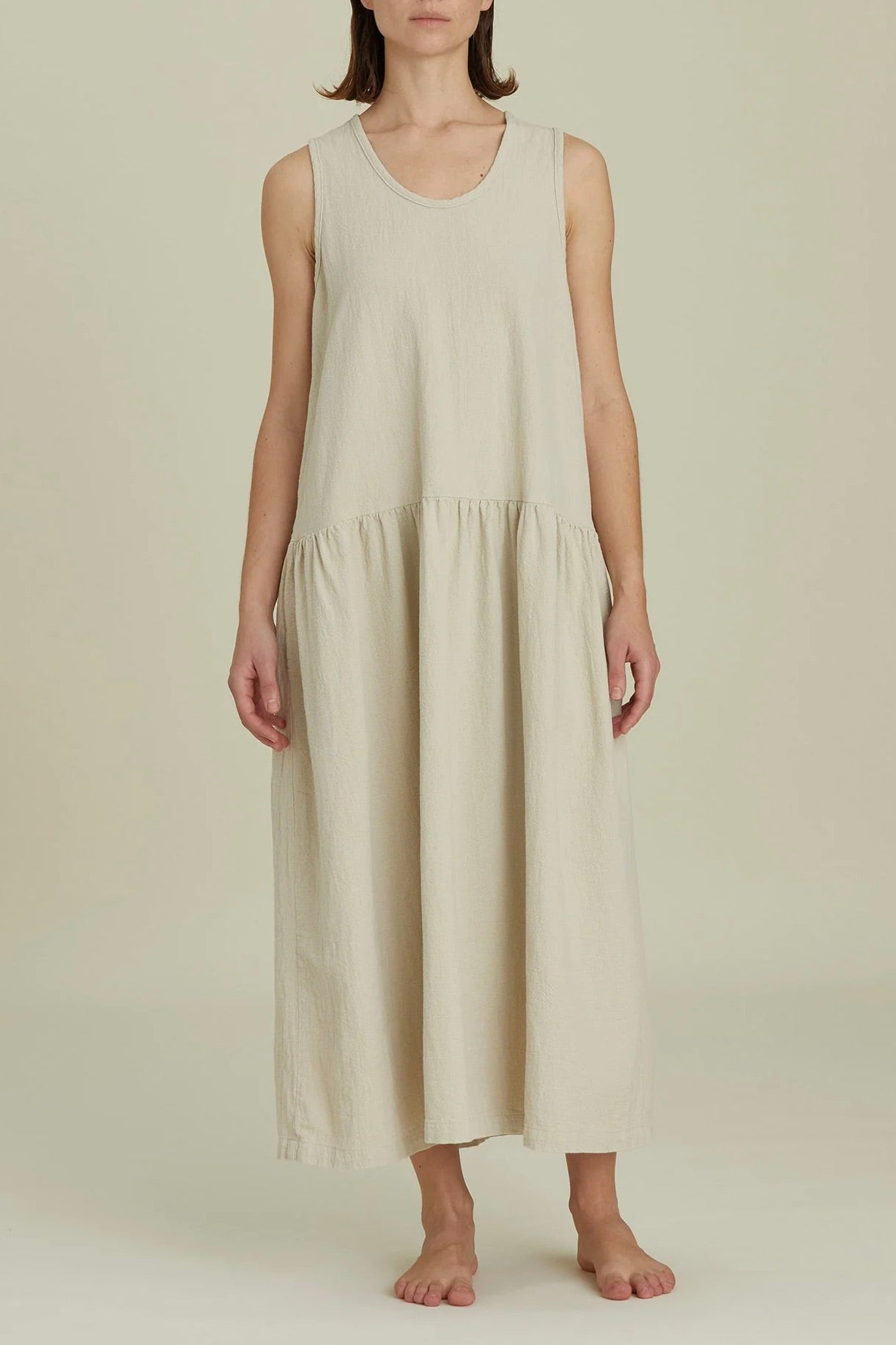 Black Crane TANK Dress FW / Ivory