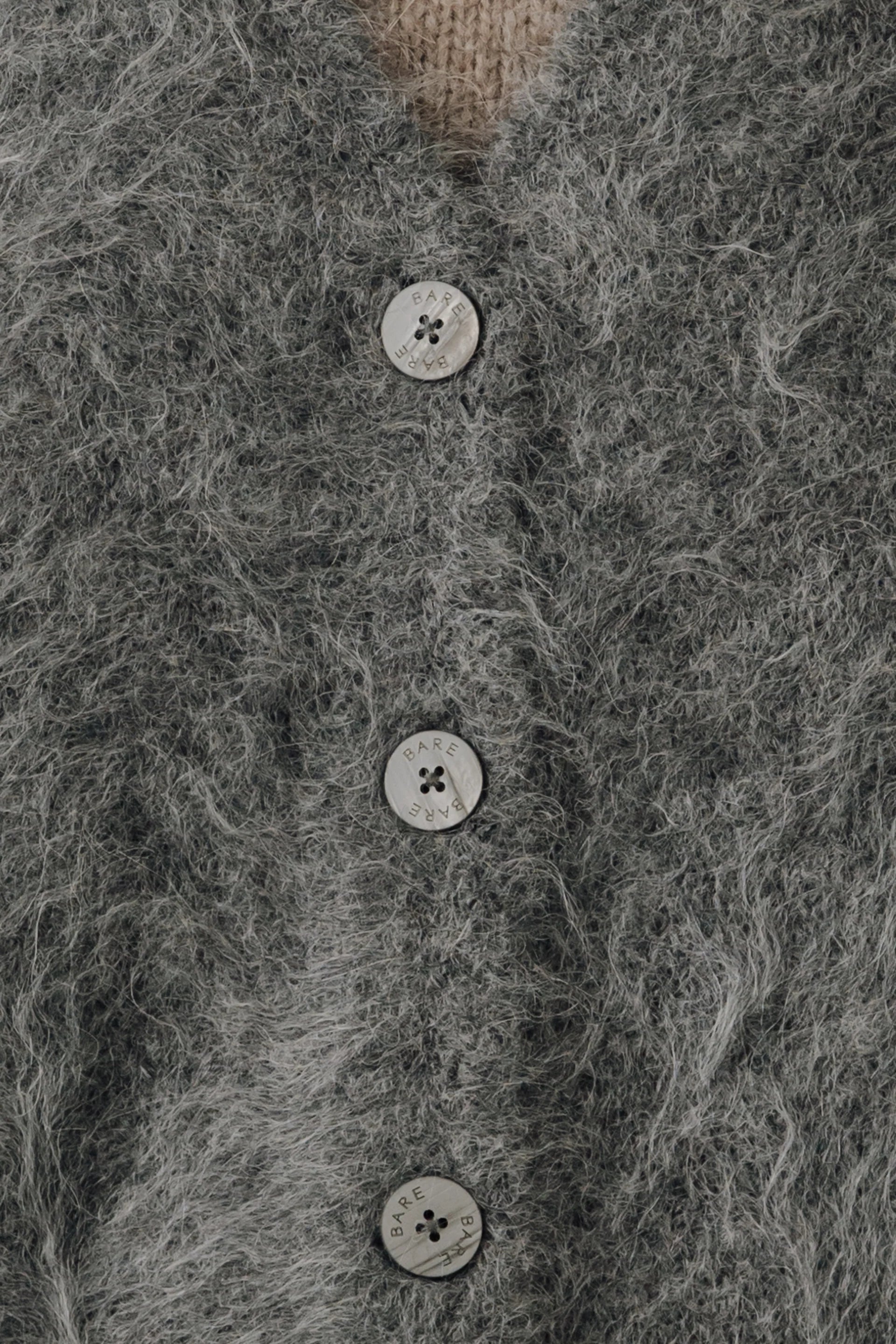 Bare Knitwear Suri Alpaca Cardigan / Stone