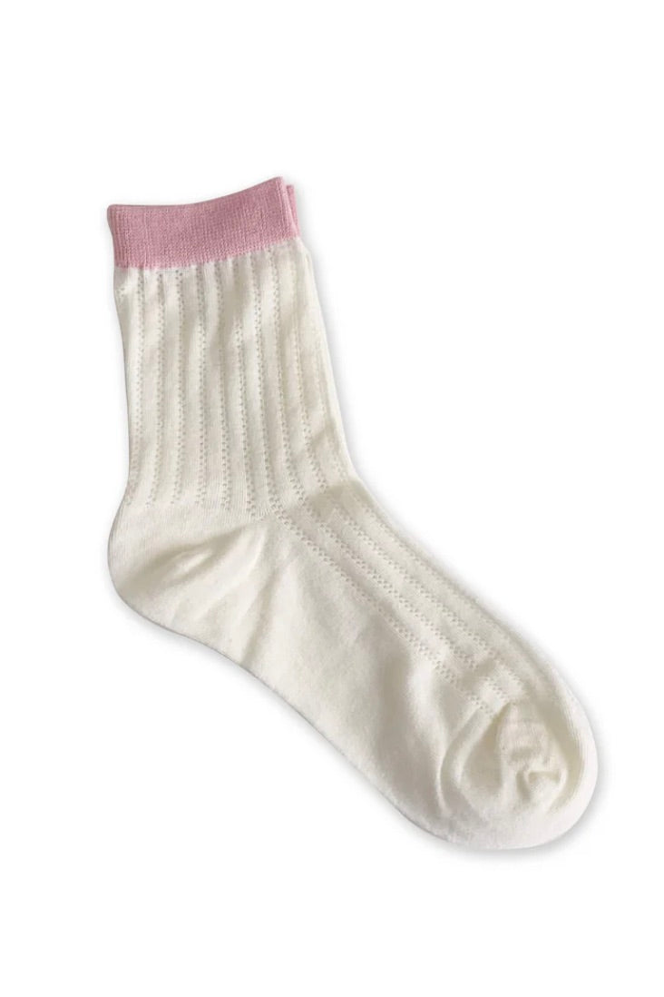 Sunday Socks / Rose Stripe