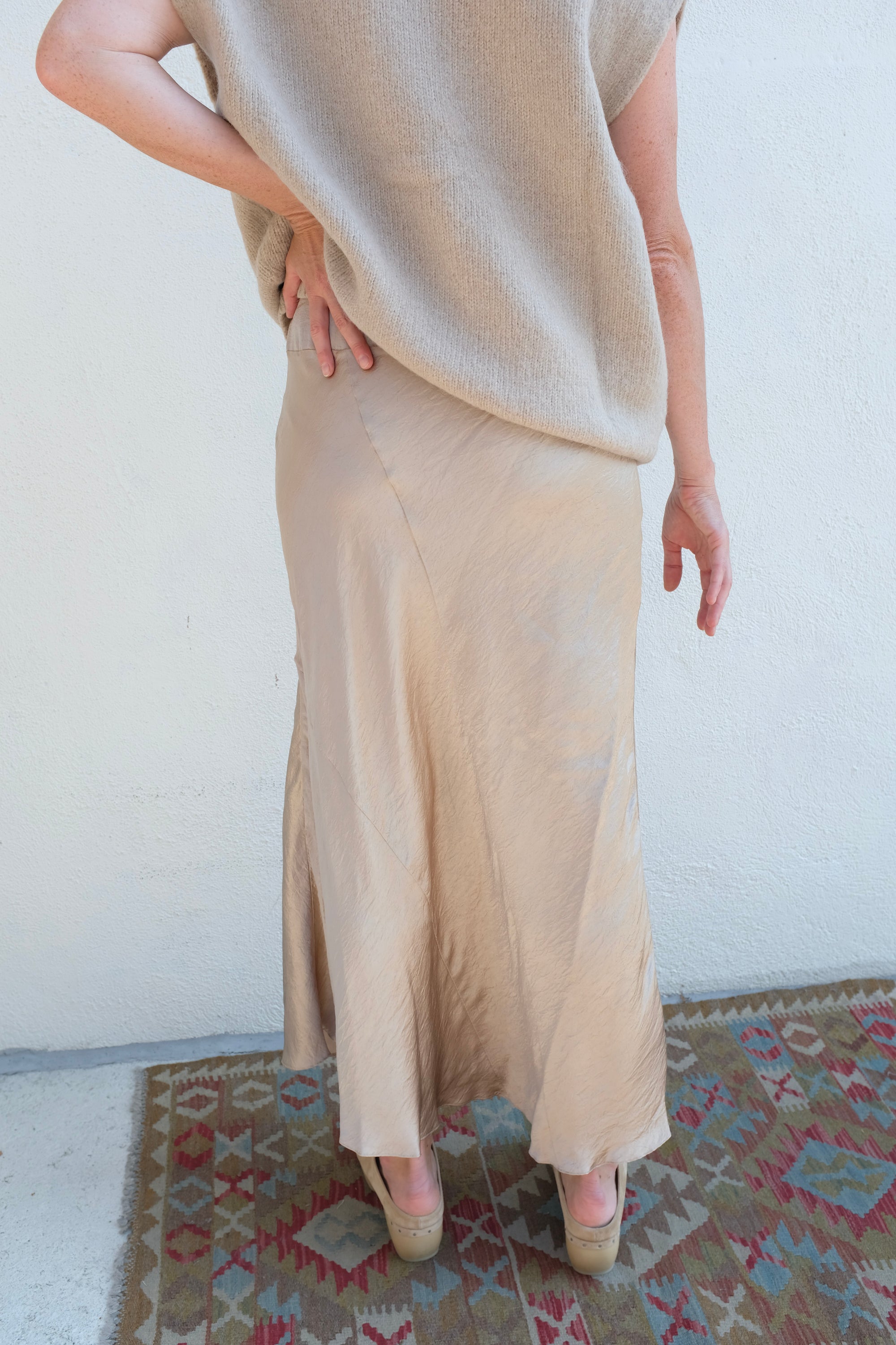 Lauren Manoogian New Luster Skirt / Champagne
