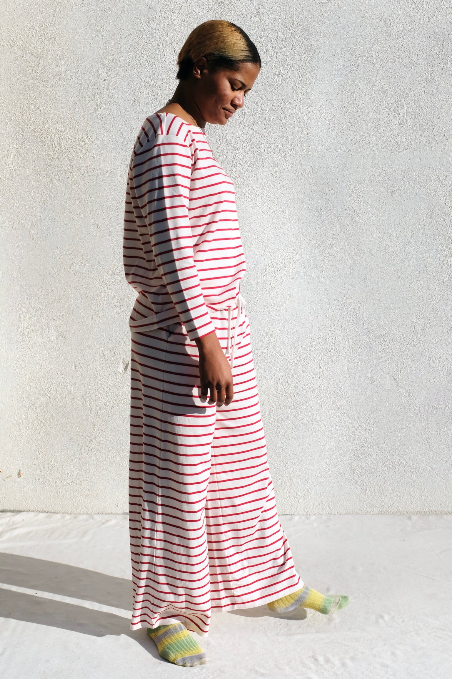 Stripe Sailor Tee / Berry